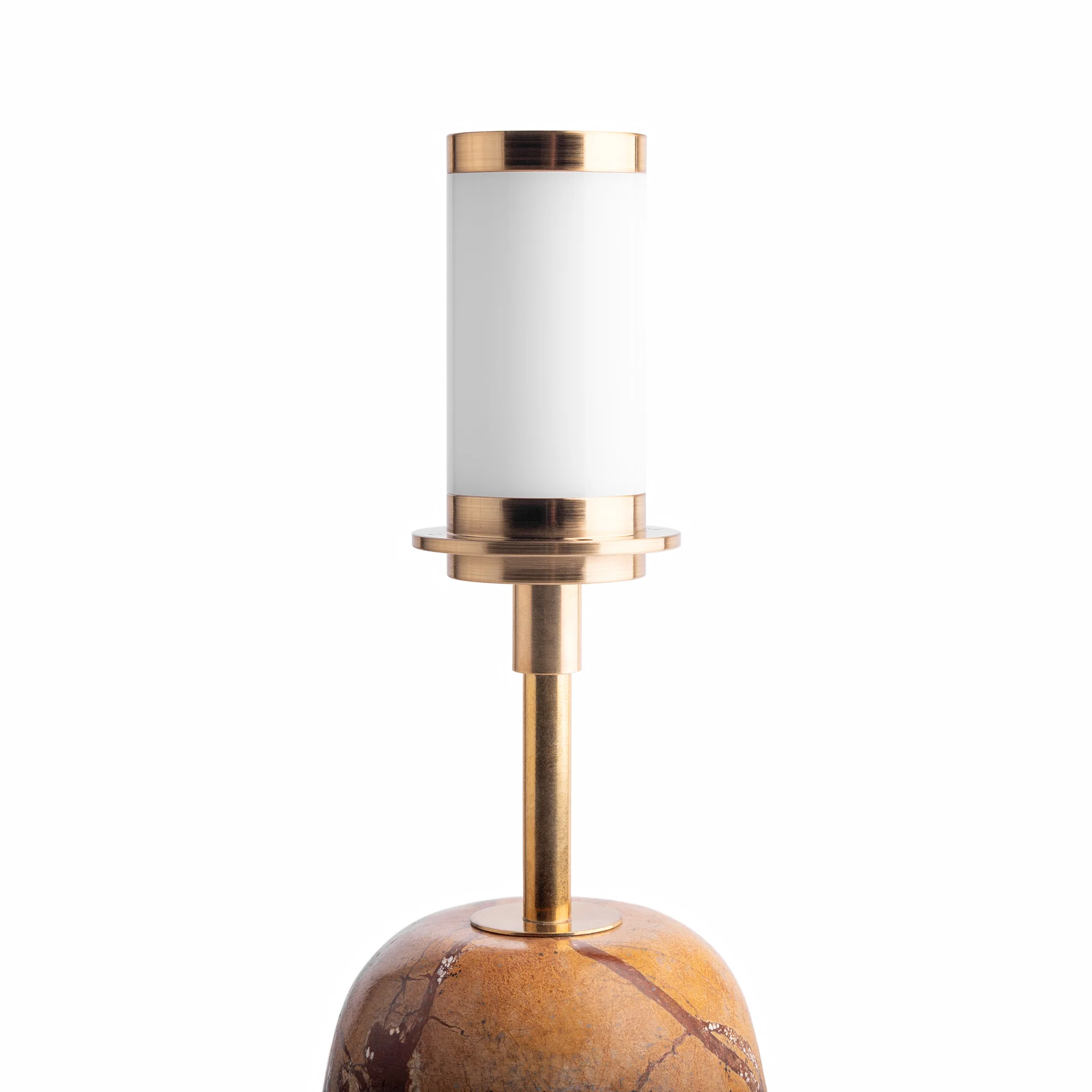 Thimble rechargeable table lamp in natural marble - Image 7