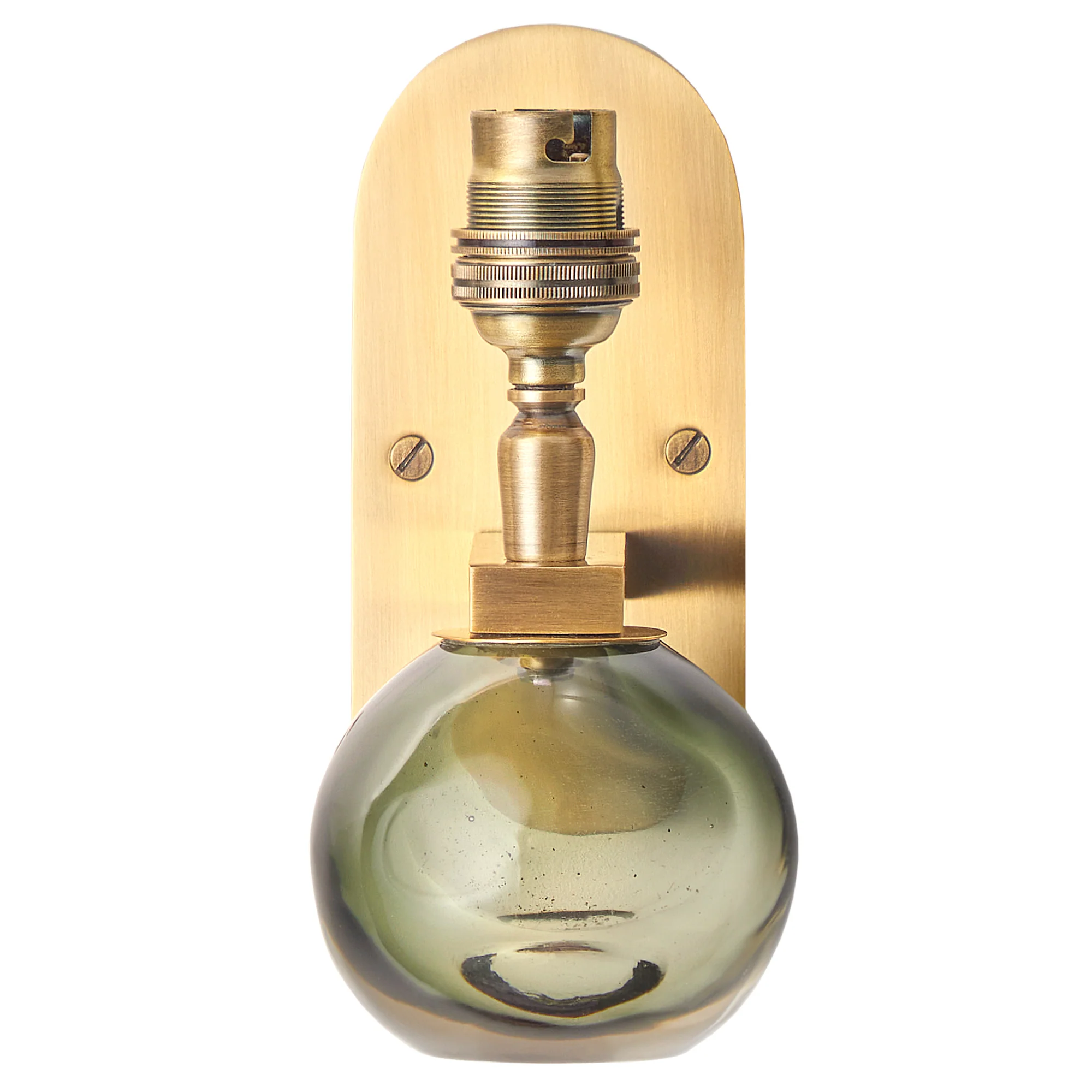 Tiddly Pomme wall fitting in brass and green glass - Image 2