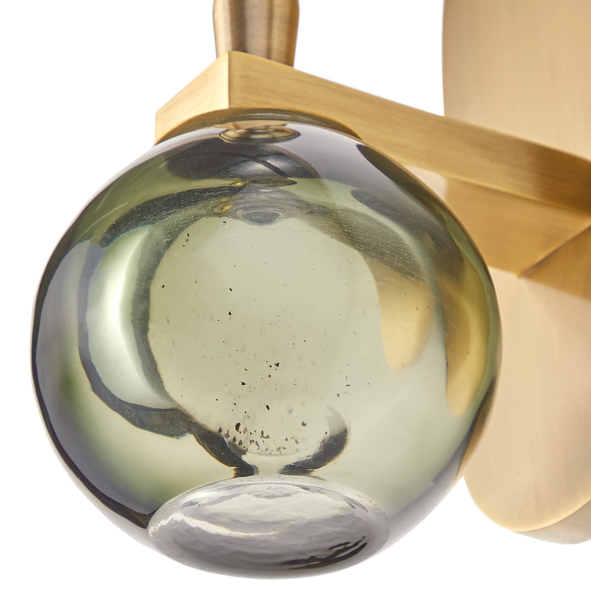 Tiddly Pomme wall fitting in brass and green glass - Image 6
