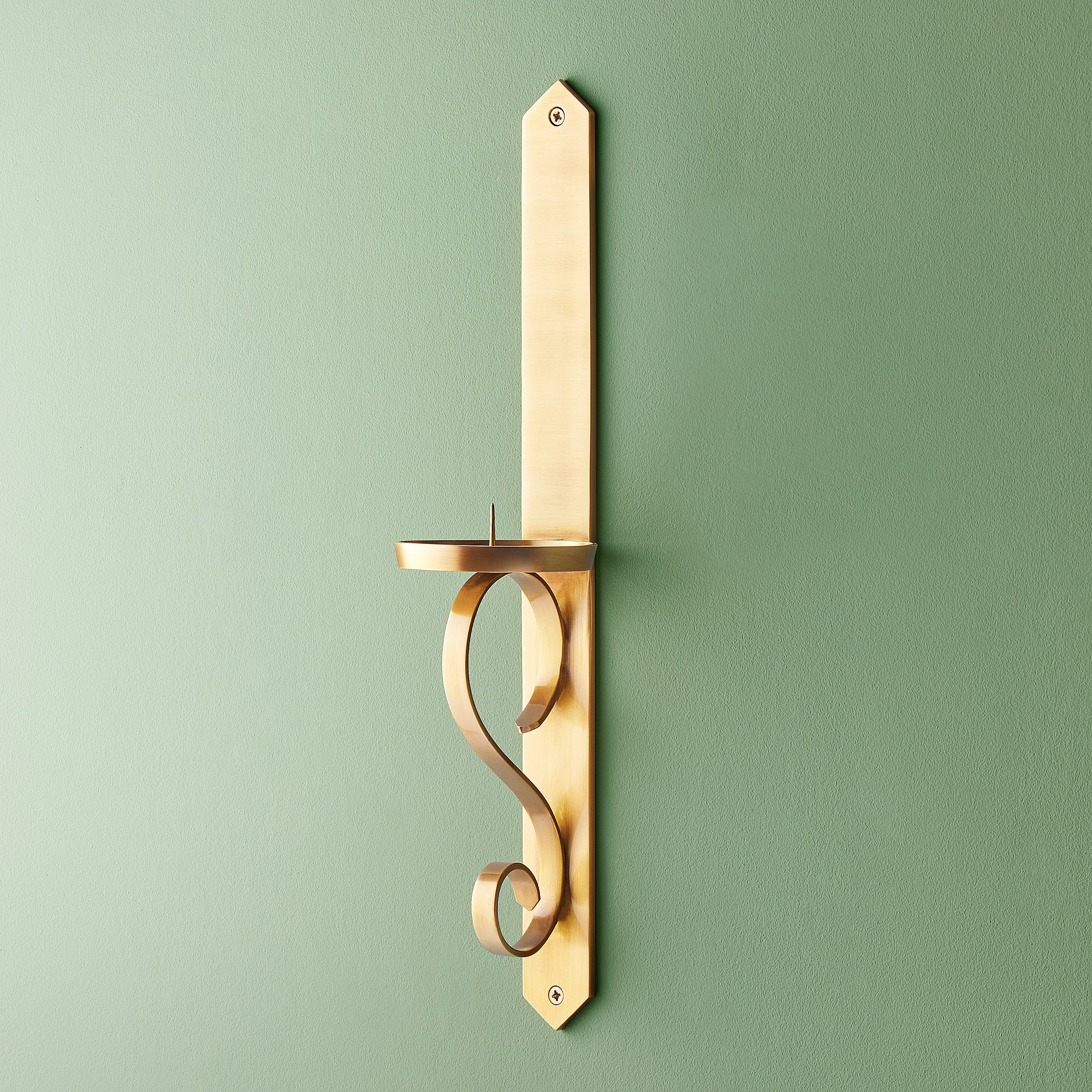 Tivoli wall mounted candle holder in antiqued brass - Image 10