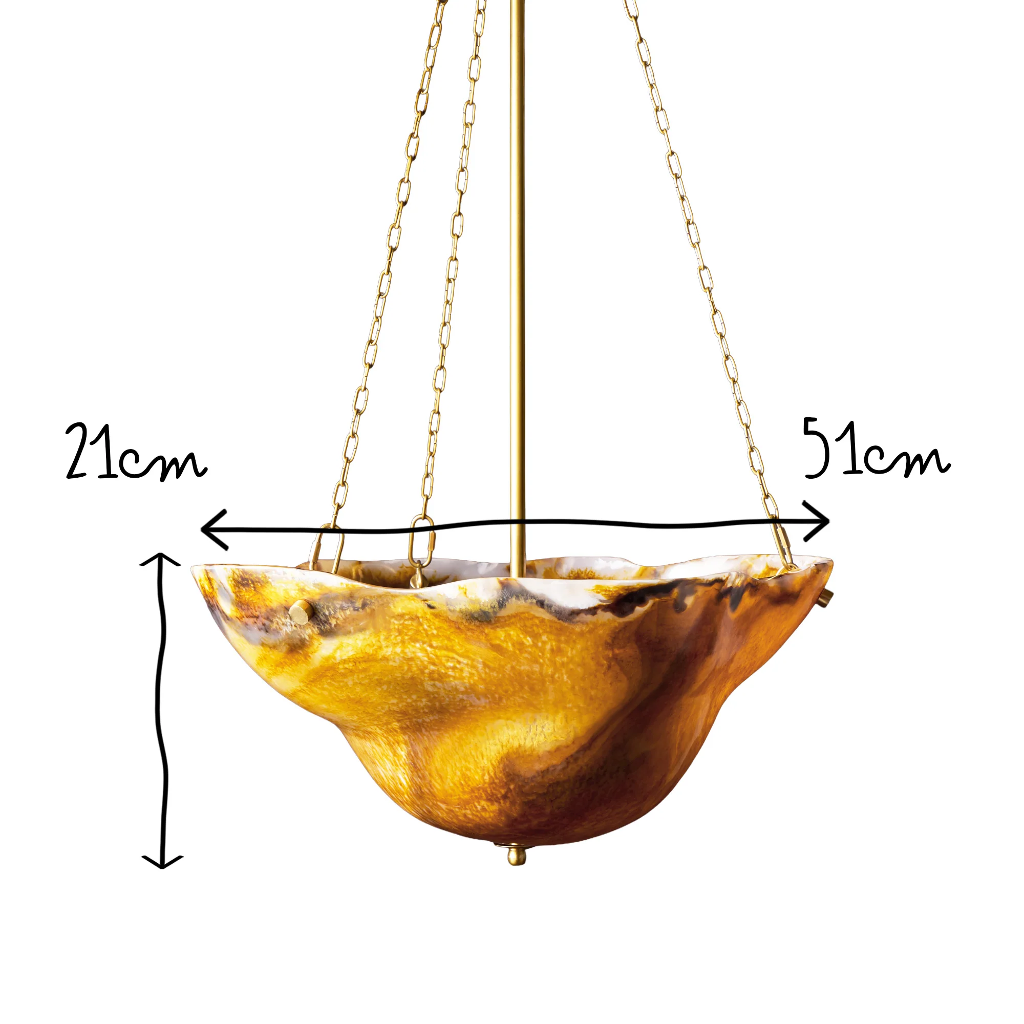 Toby pendant in tortoiseshell resin - Image 9