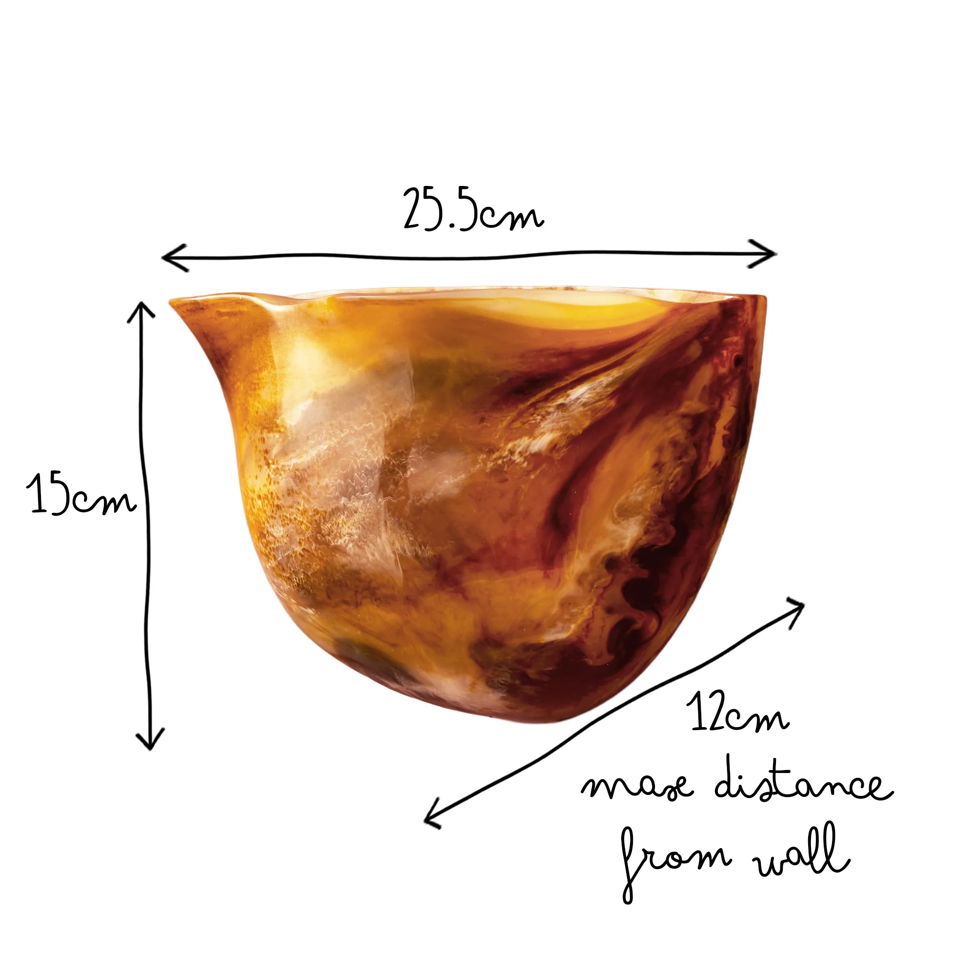 Toby wall light in tortoiseshell resin - Image 10
