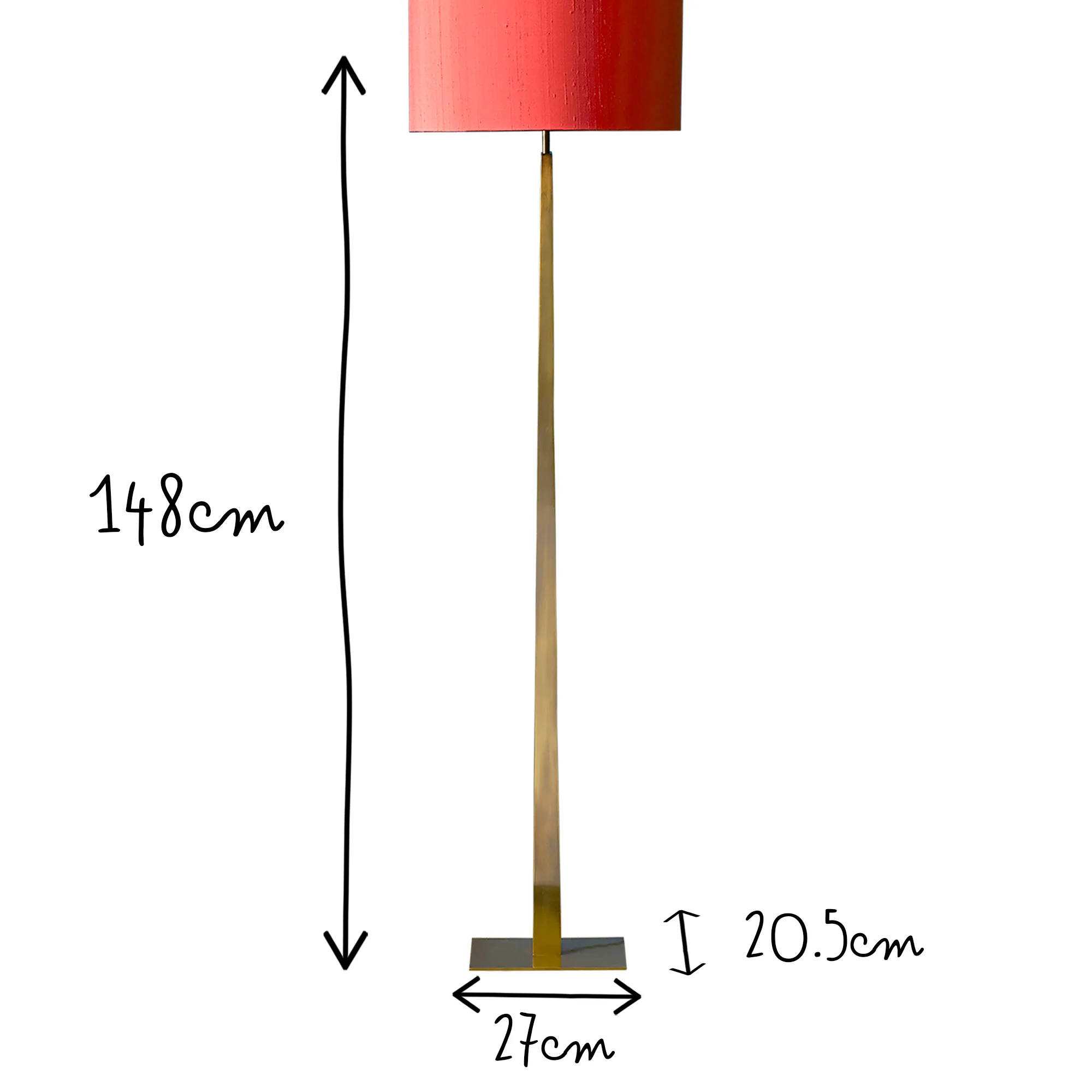 Trafalgar floor lamp in antique brass - Image 9