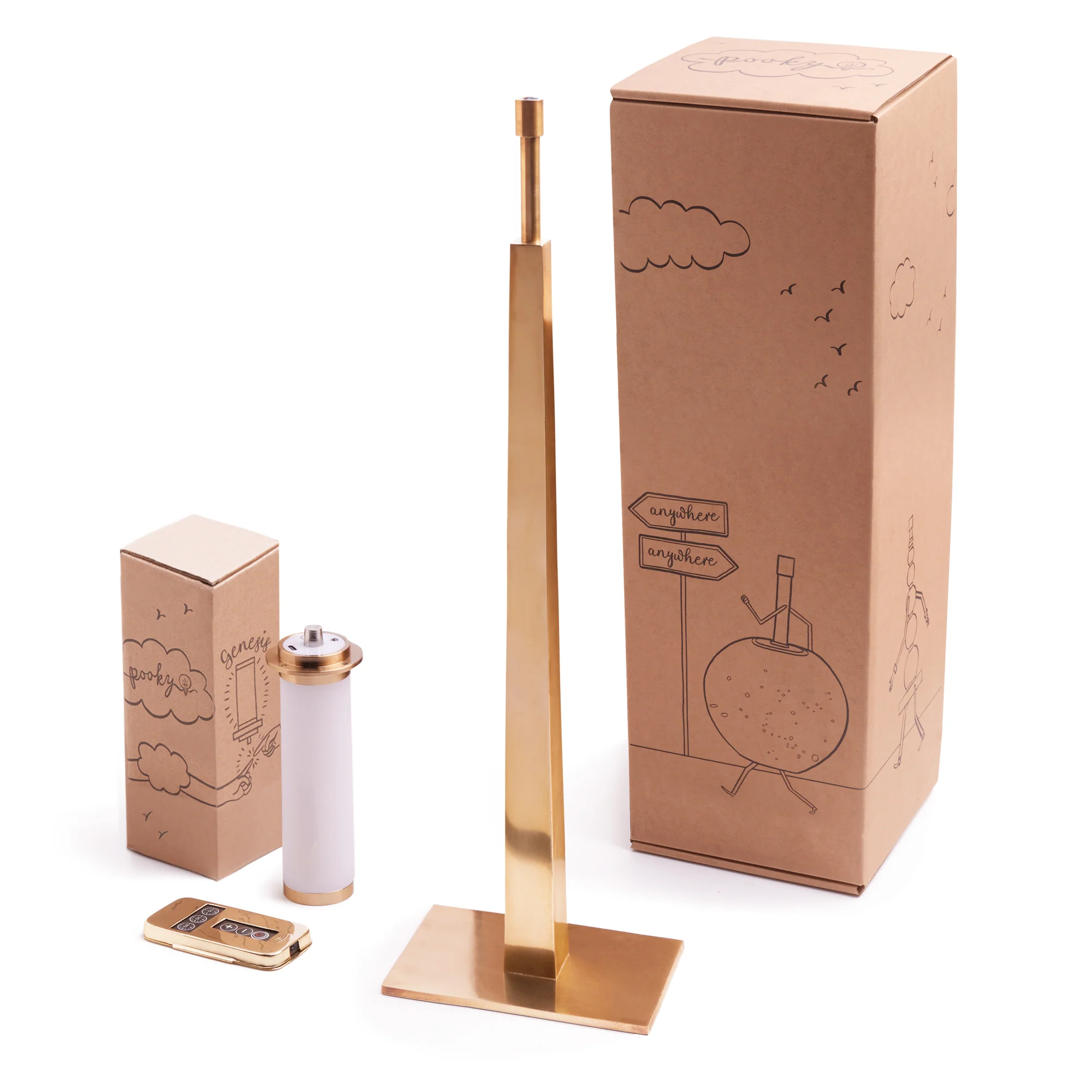Trafalgar rechargeable table lamp in antique brass - Image 12