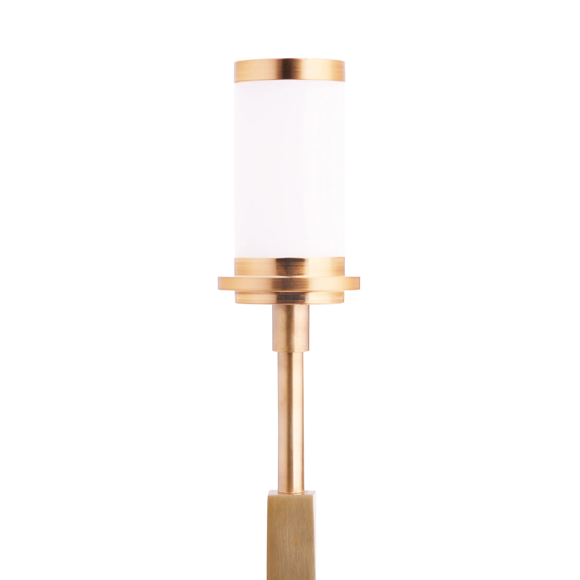 Trafalgar rechargeable table lamp in antique brass - Image 6