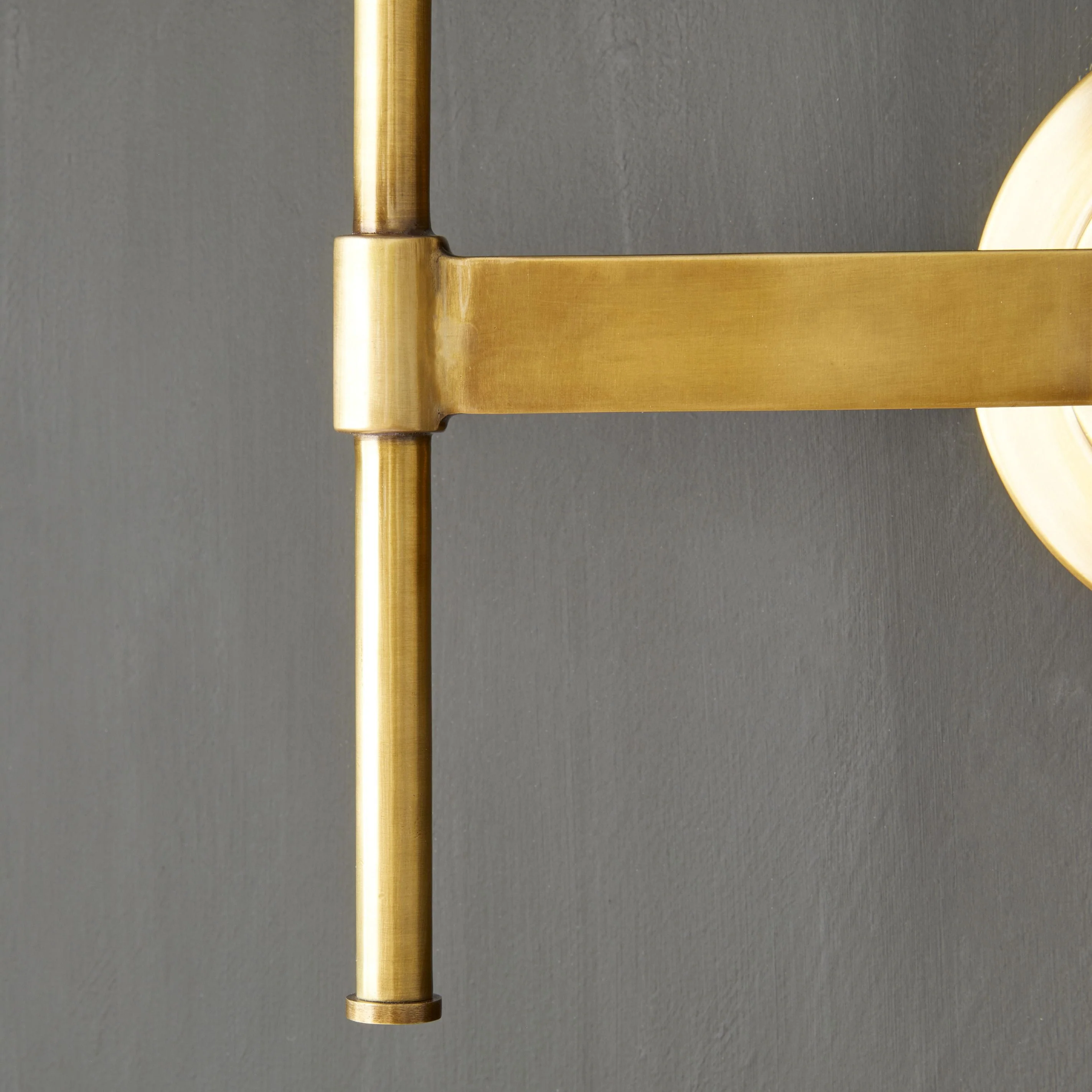 Tremmers double wall fitting in antique brass - Image 3
