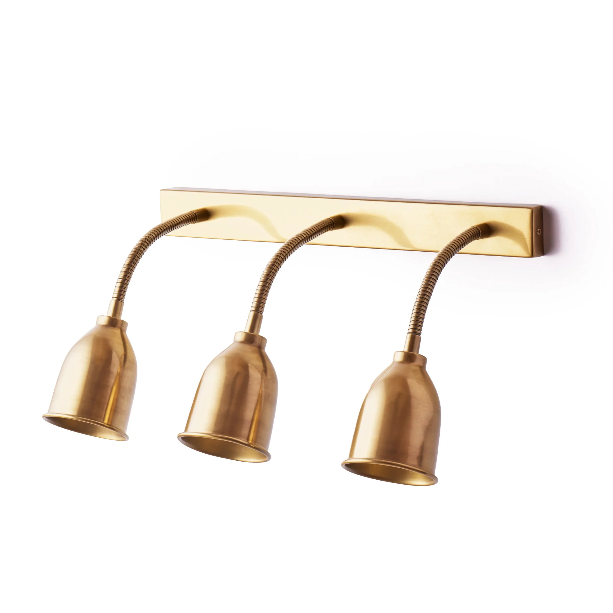 Triple Bendy Pick wall light in brass - Image 2