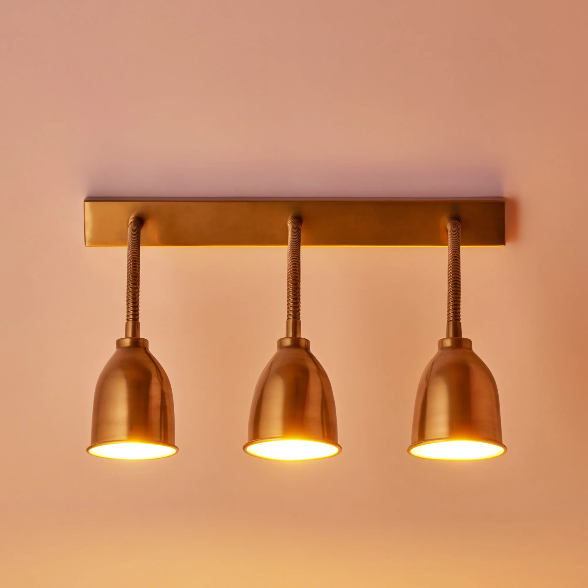 Triple Bendy Pick wall light in brass - Image 7
