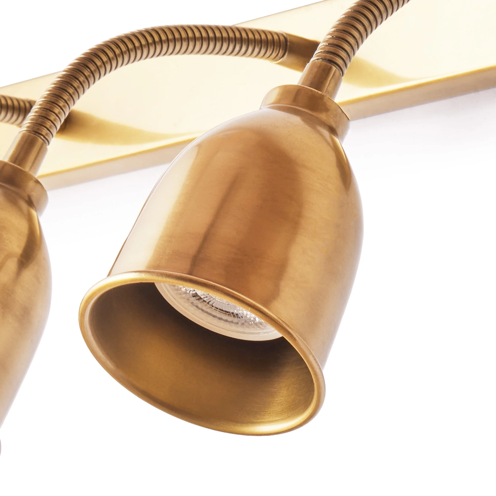 Triple Bendy Pick wall light in brass - Image 8