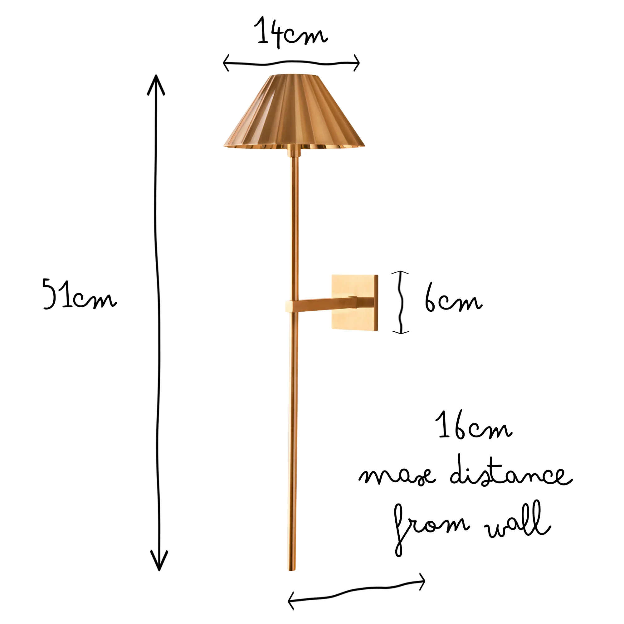 Larger Twinky rechargeable wall light in antique brass - Image 11