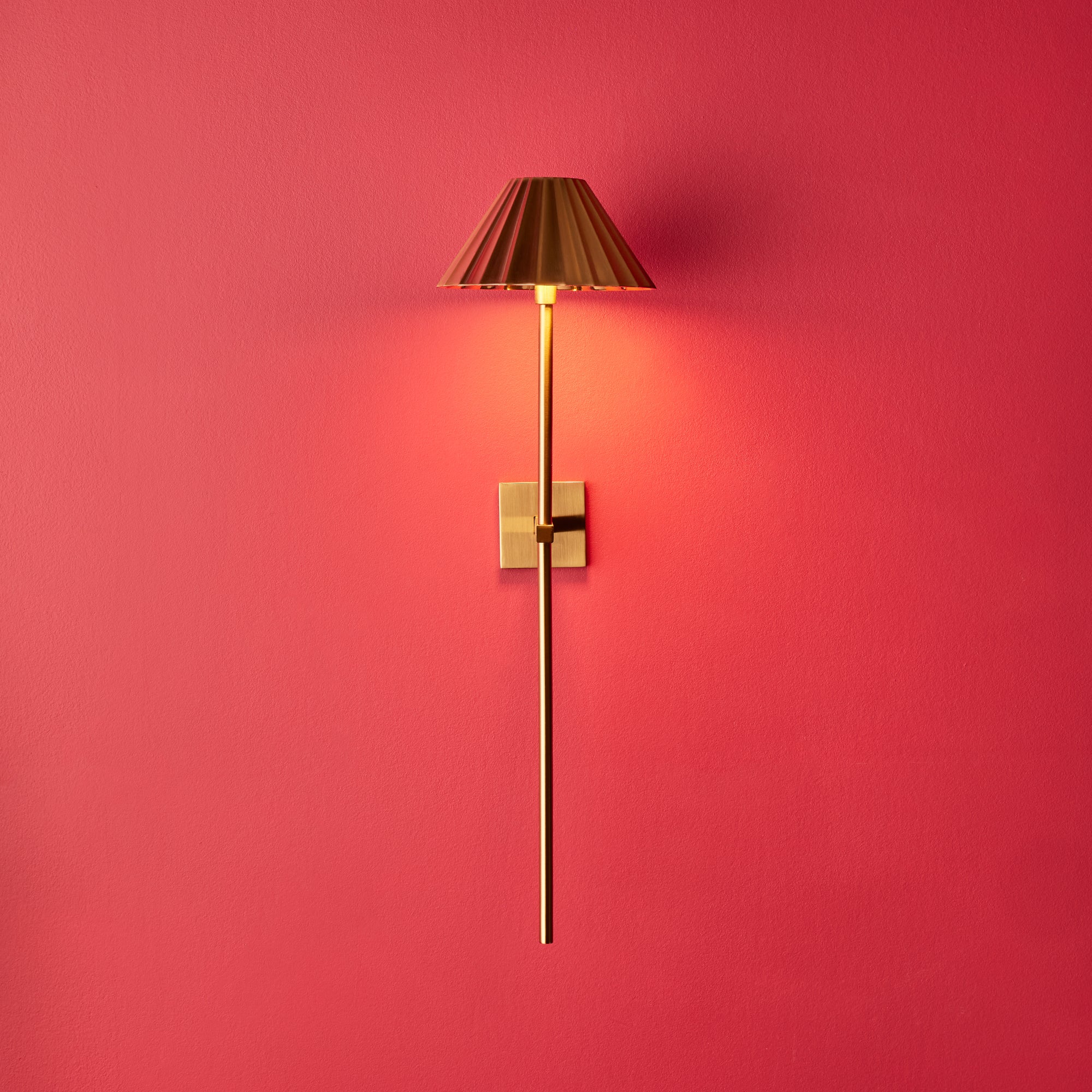 Larger Twinky rechargeable wall light in antique brass - Image 7