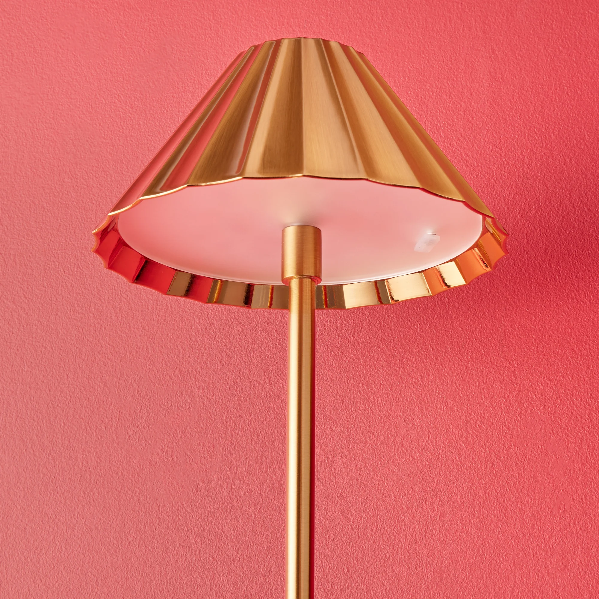 Larger Twinky rechargeable wall light in antique brass - Image 8