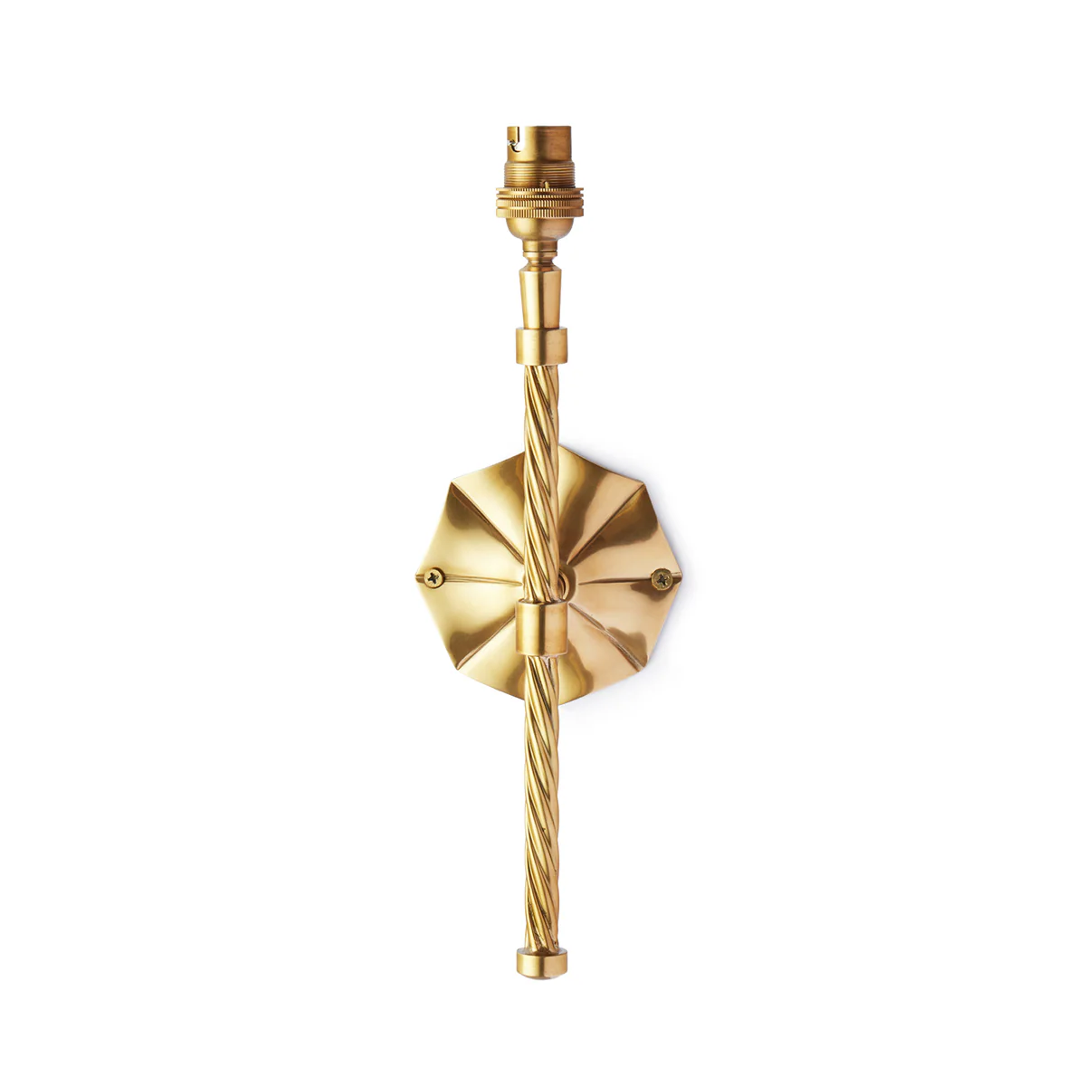 Twizzler wall fitting in antique brass - Image 2