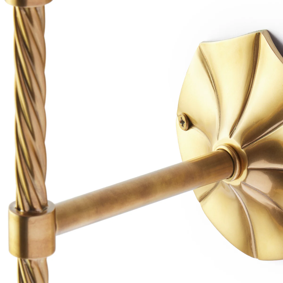 Twizzler wall fitting in antique brass - Image 8