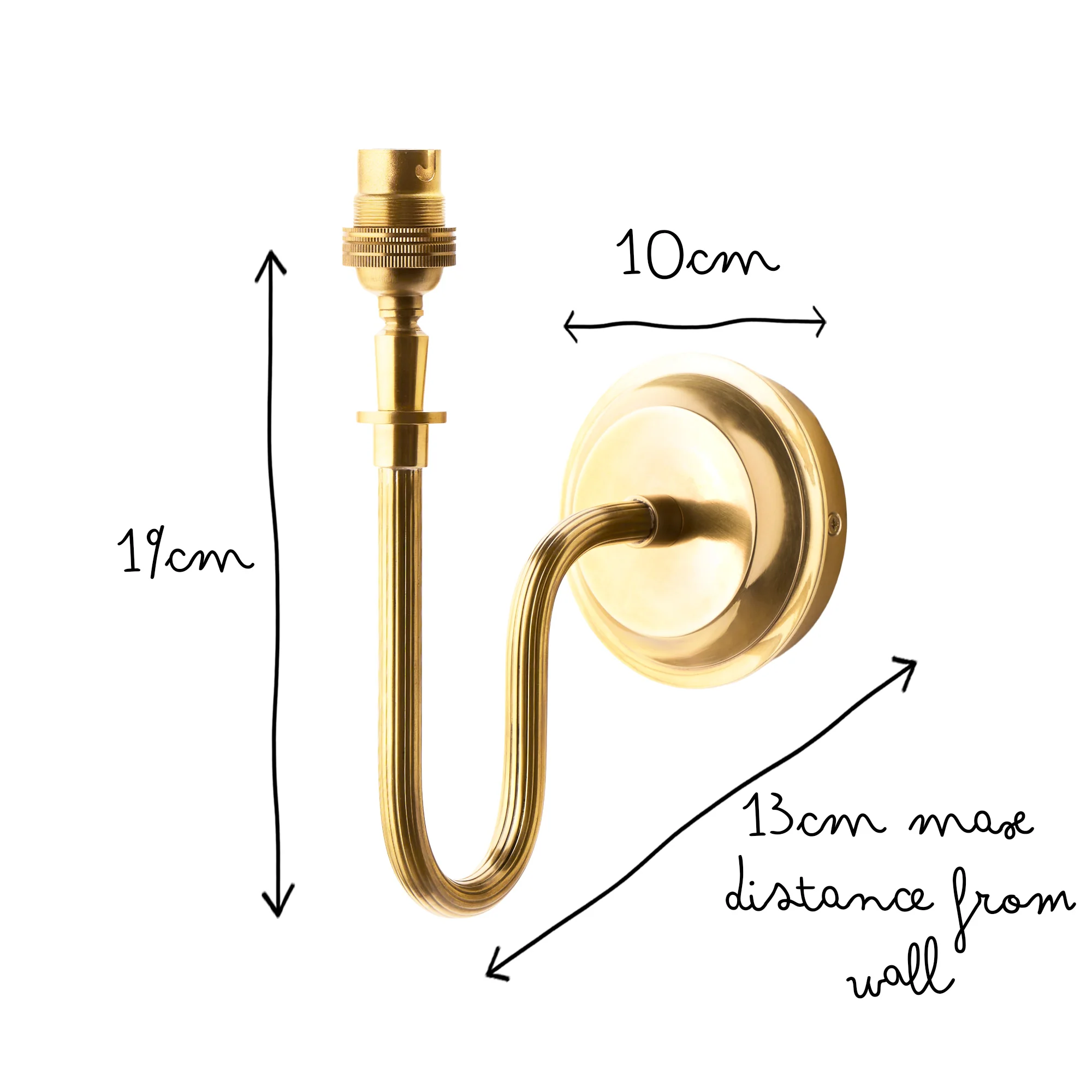 Uma wall fitting in antique brass - Image 7