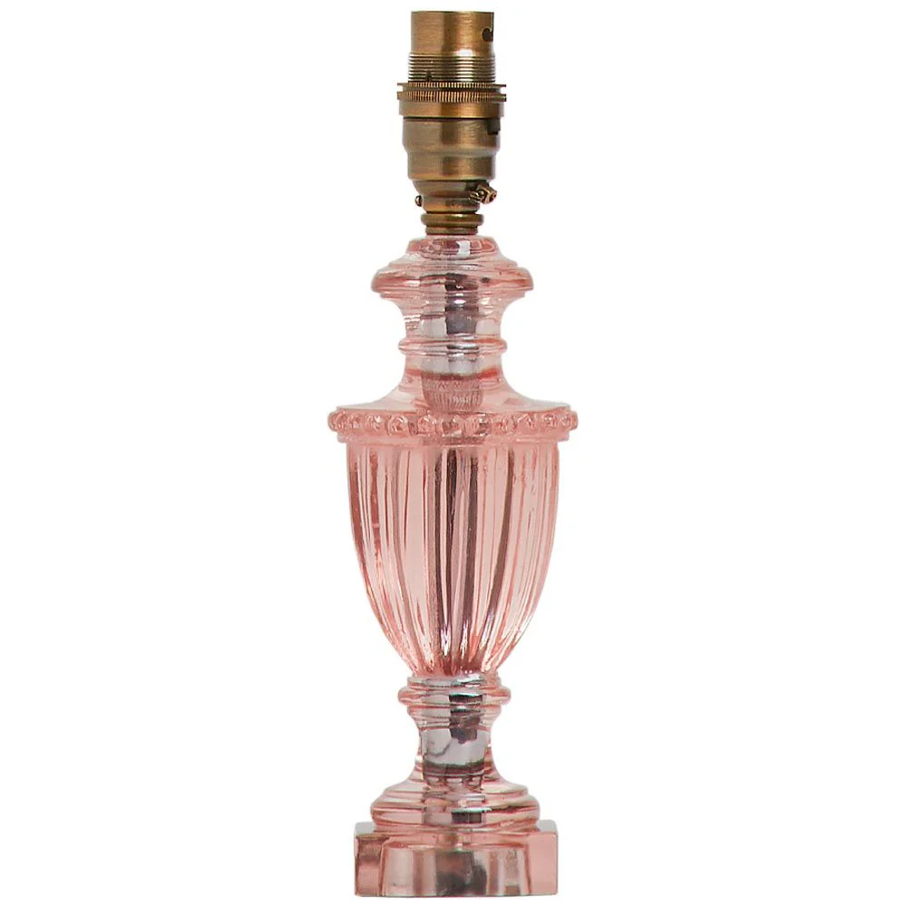 Urnie bedside lamp in blush pink resin - Image 3