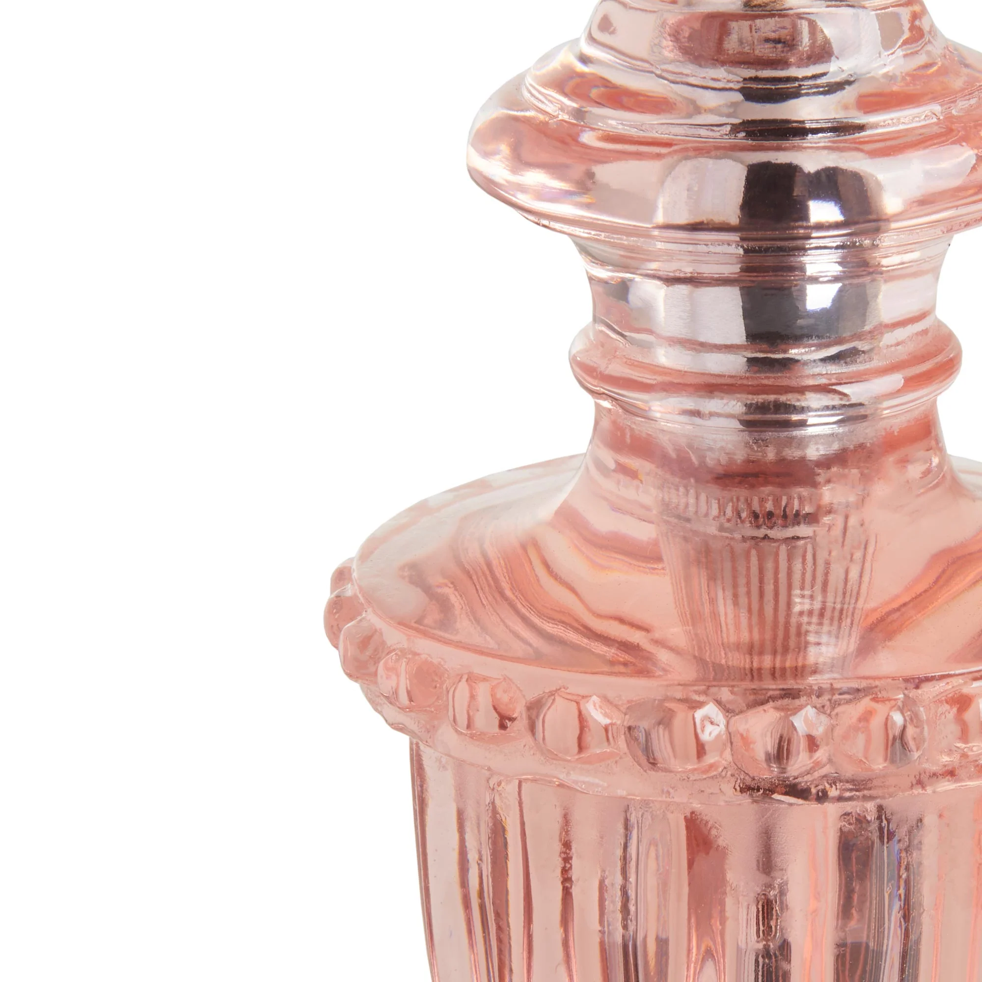 Urnie bedside lamp in blush pink resin - Image 4
