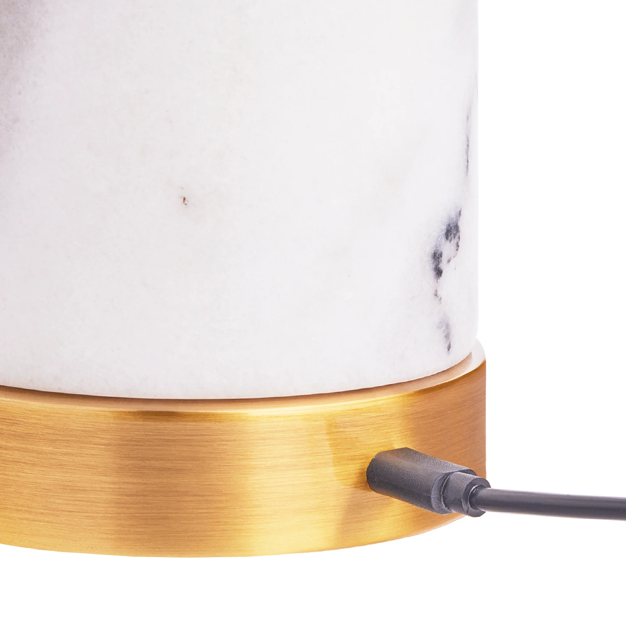 Utopia rechargeable table lamp in white marble - Image 7