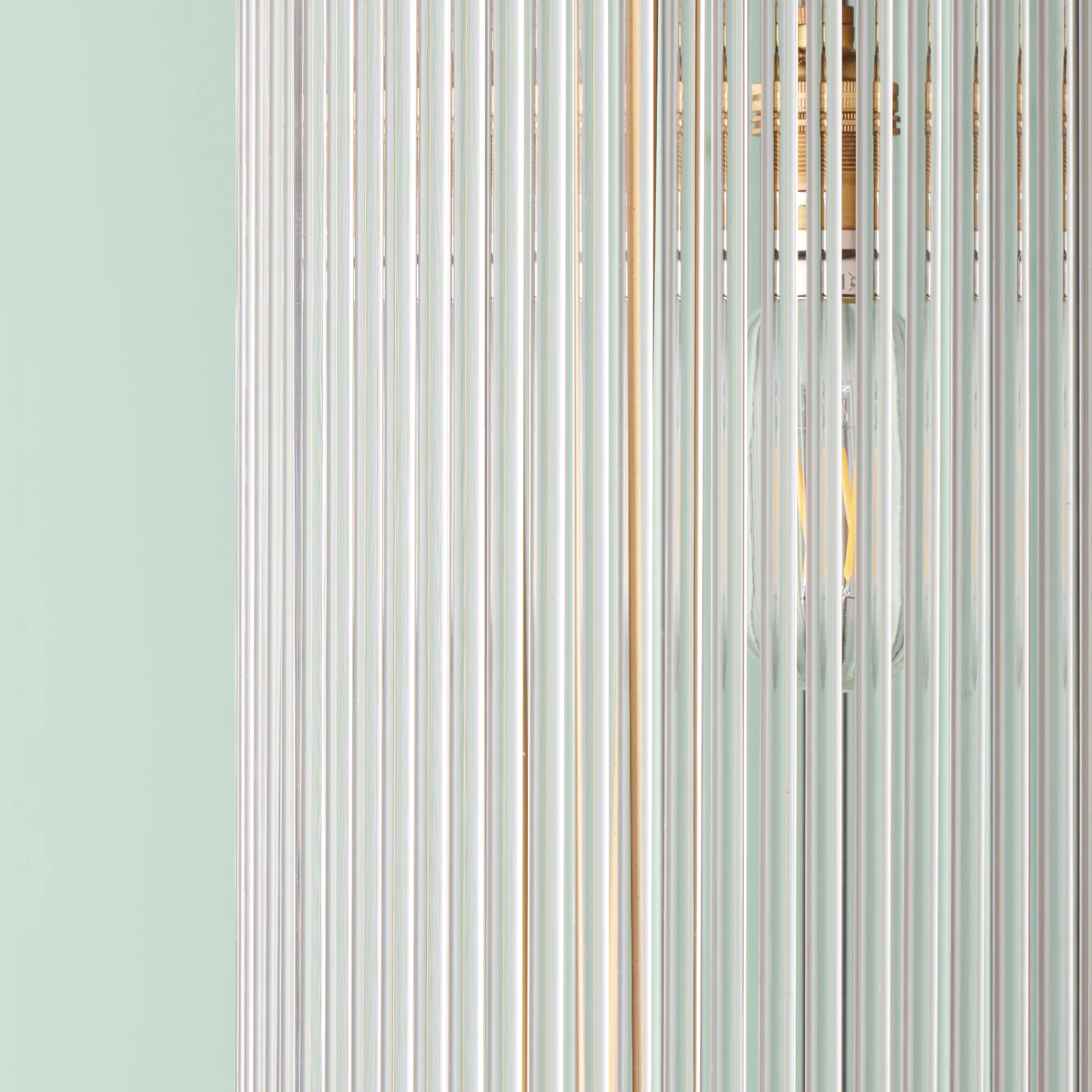 Valli glass pendant in brass with glass rods - Image 4