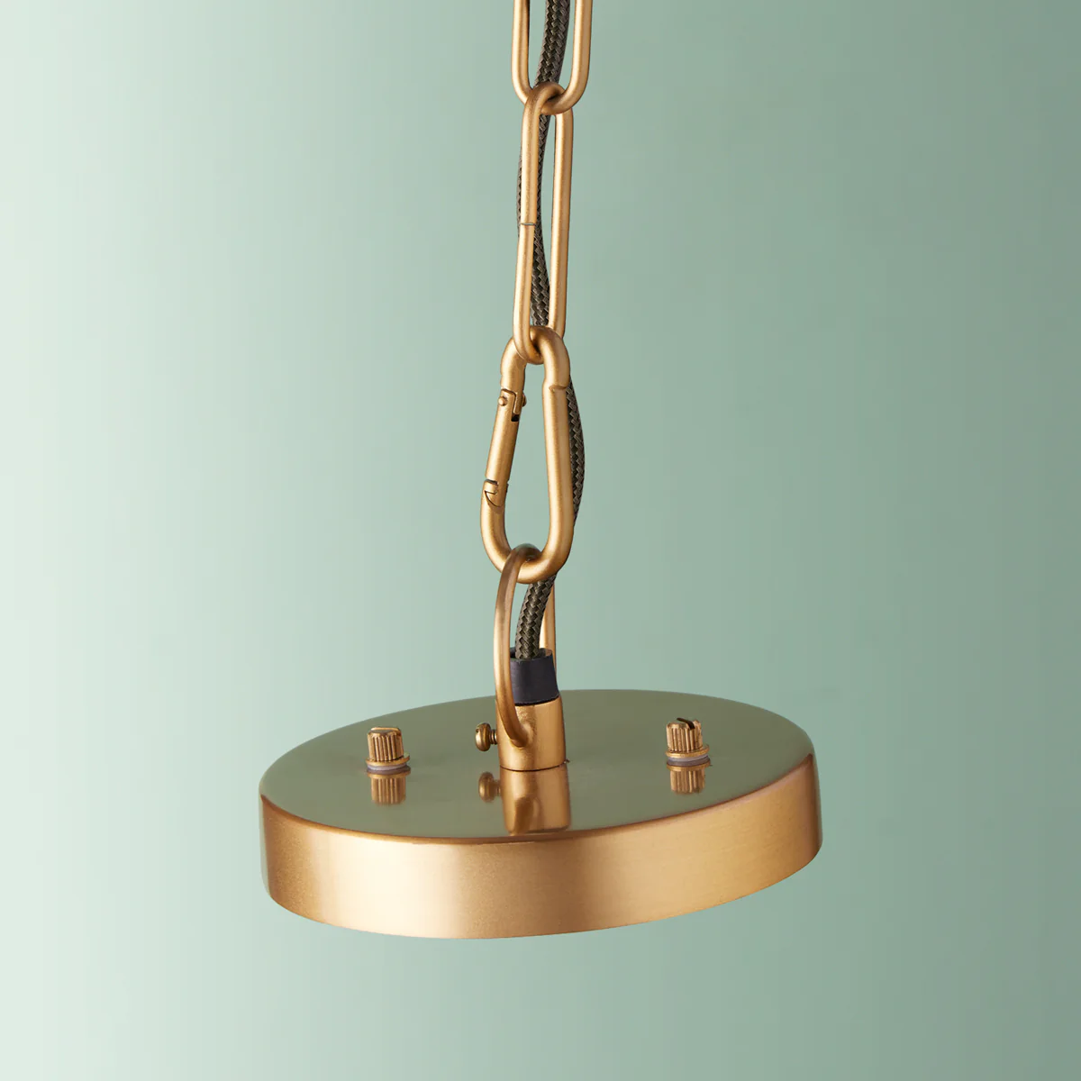 Valli glass pendant in brass with glass rods - Image 8