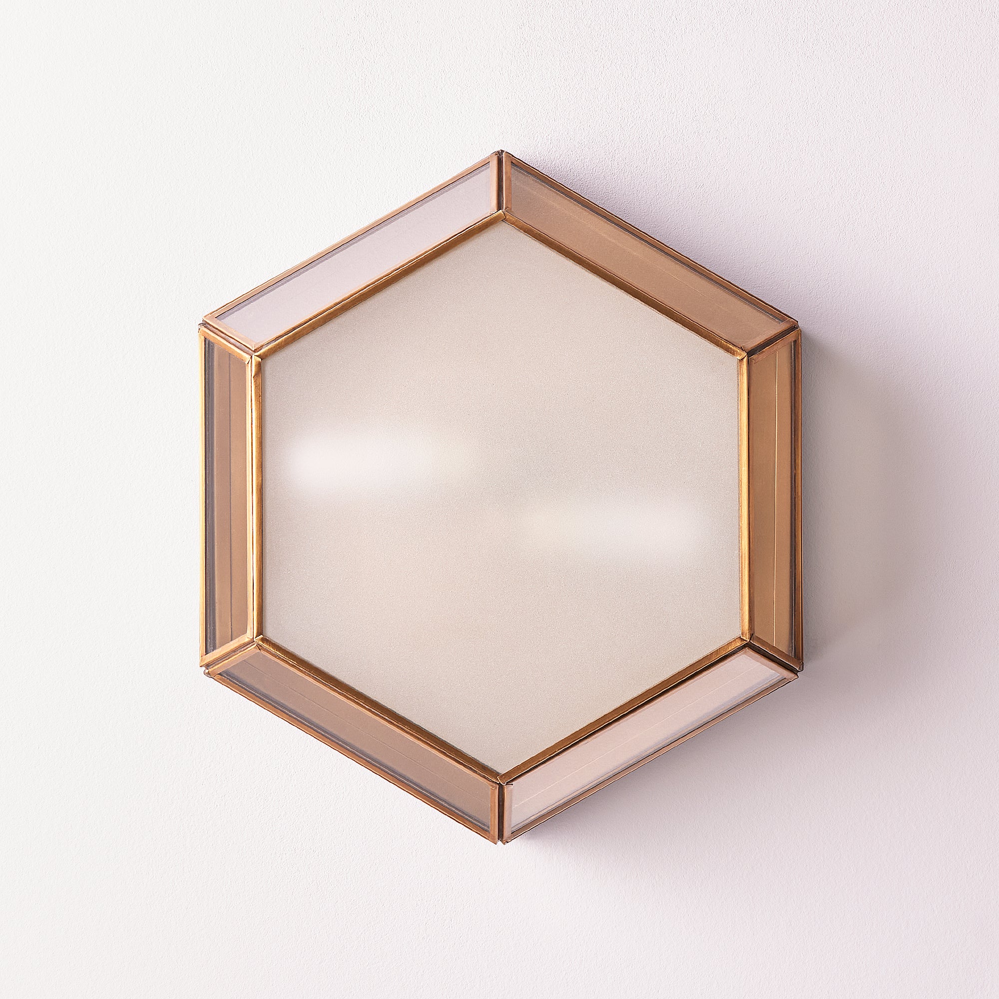 Vendome IP44 flush ceiling light in brass and frosted glass - Image 6