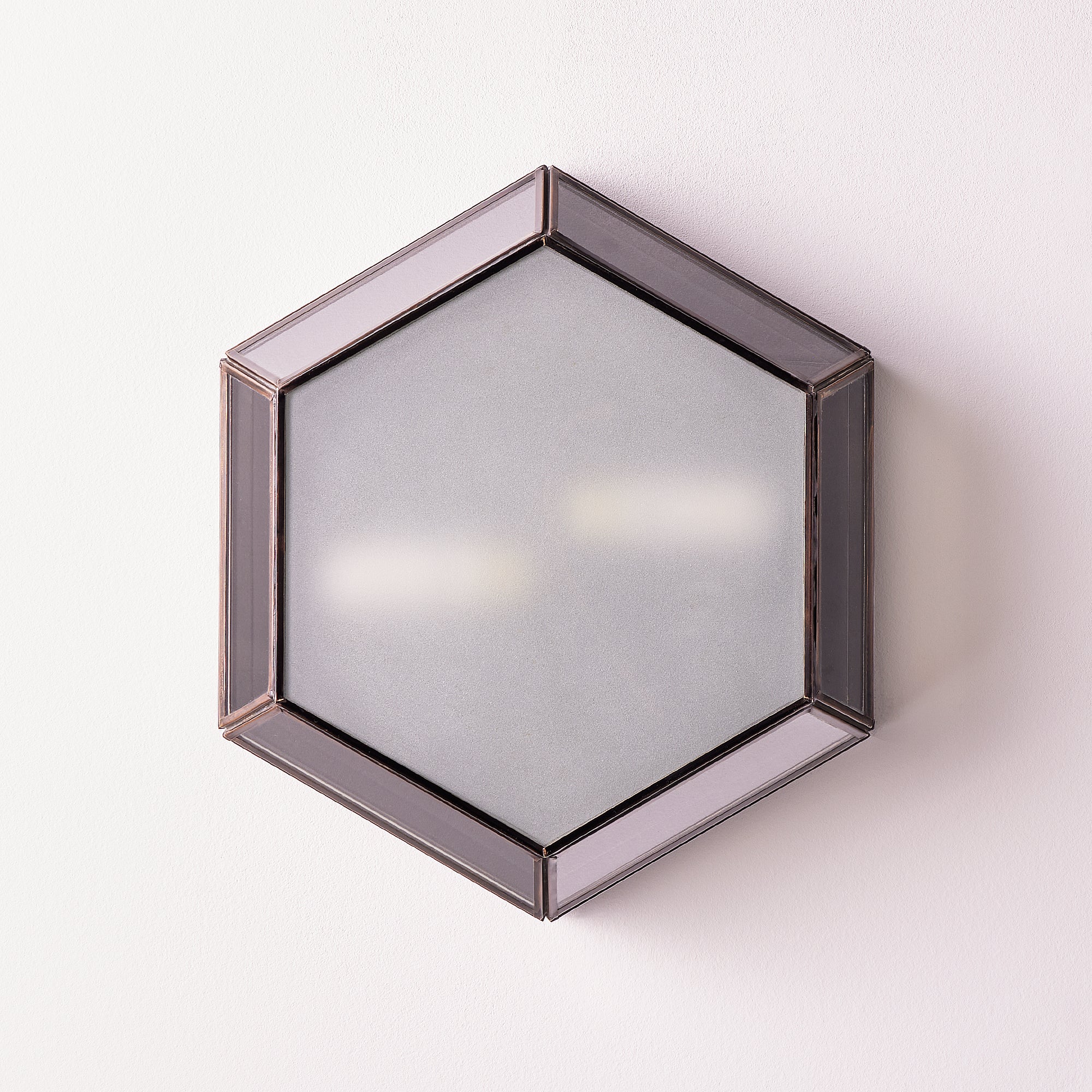 Vendome IP44 flush ceiling light in bronze and frosted glass - Image 6