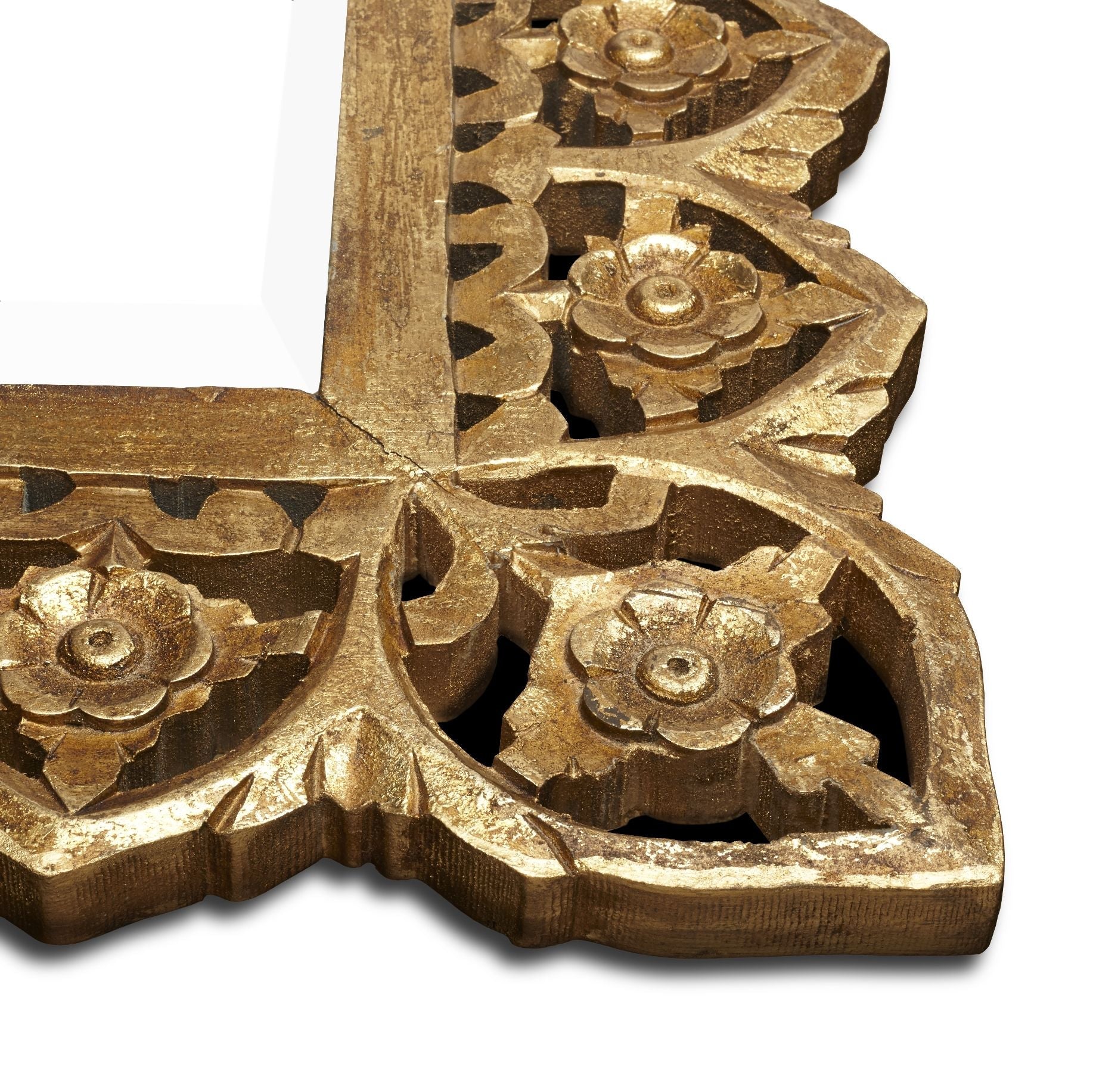 Vulpo bevelled mirror in antiqued gold - Image 5