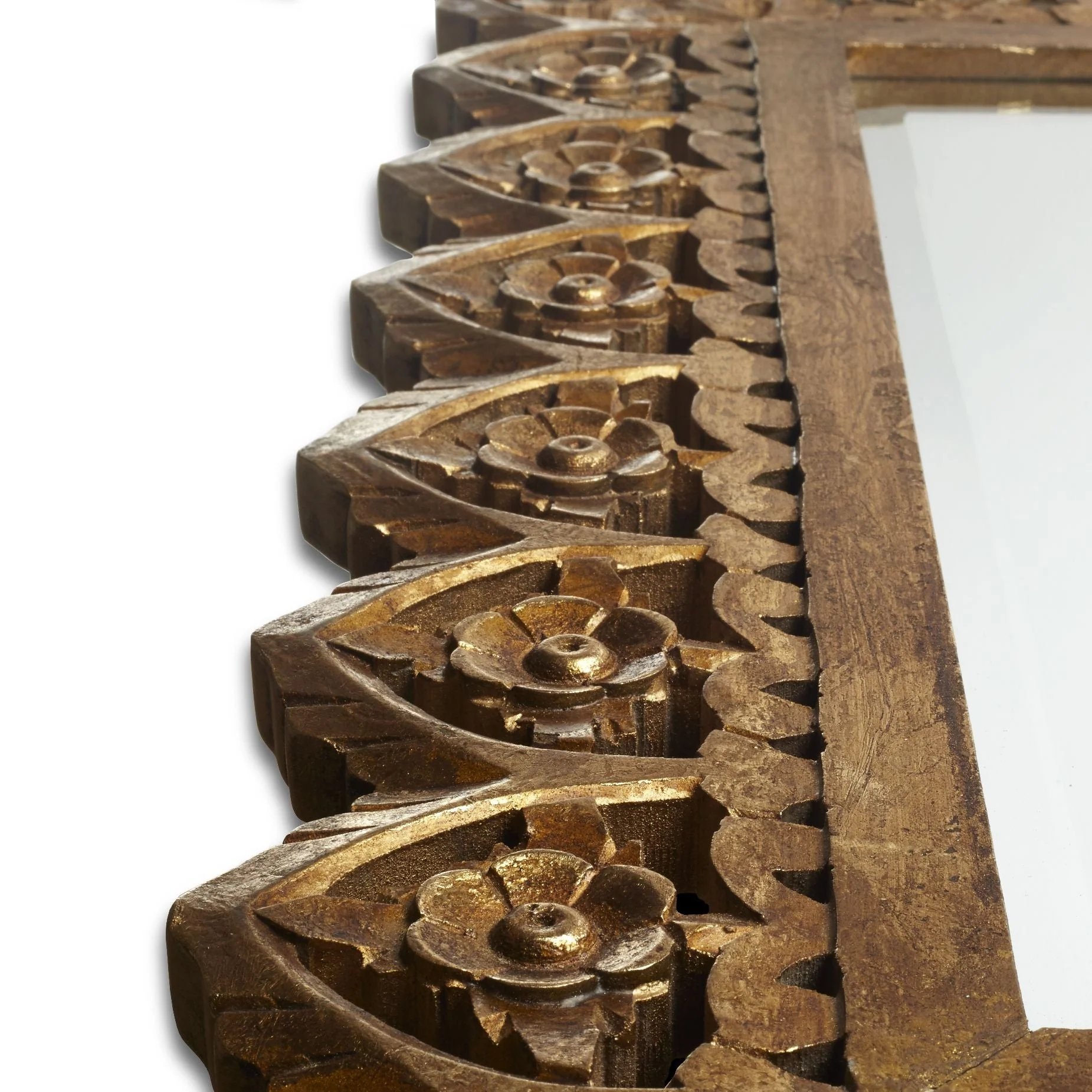 Vulpo bevelled mirror in antiqued gold - Image 6