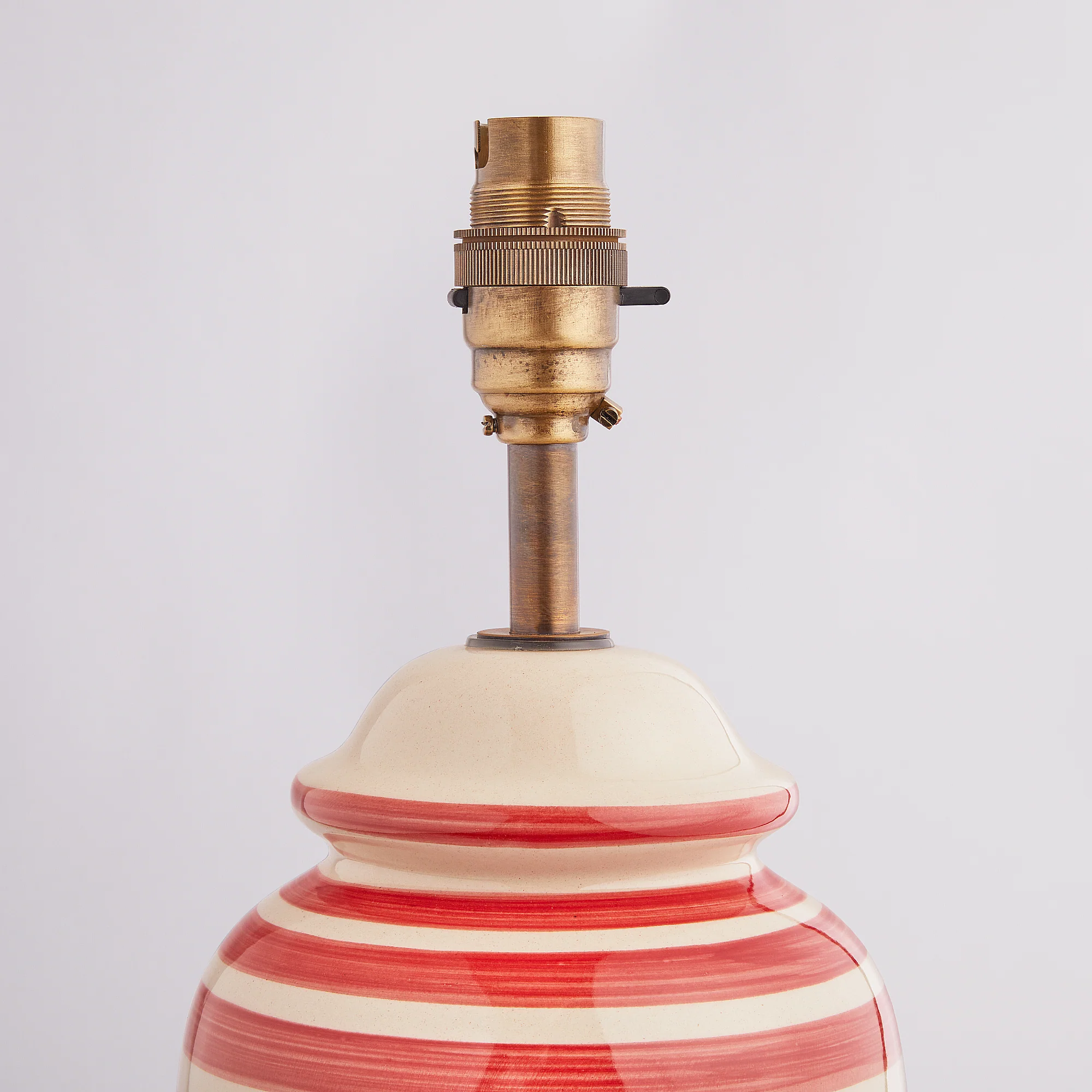 Waldo bedside lamp with vermillion stripes - Image 4