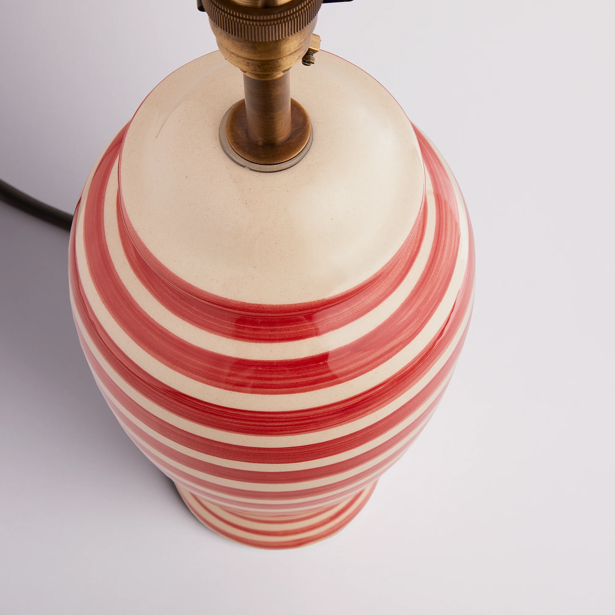 Waldo bedside lamp with vermillion stripes - Image 6