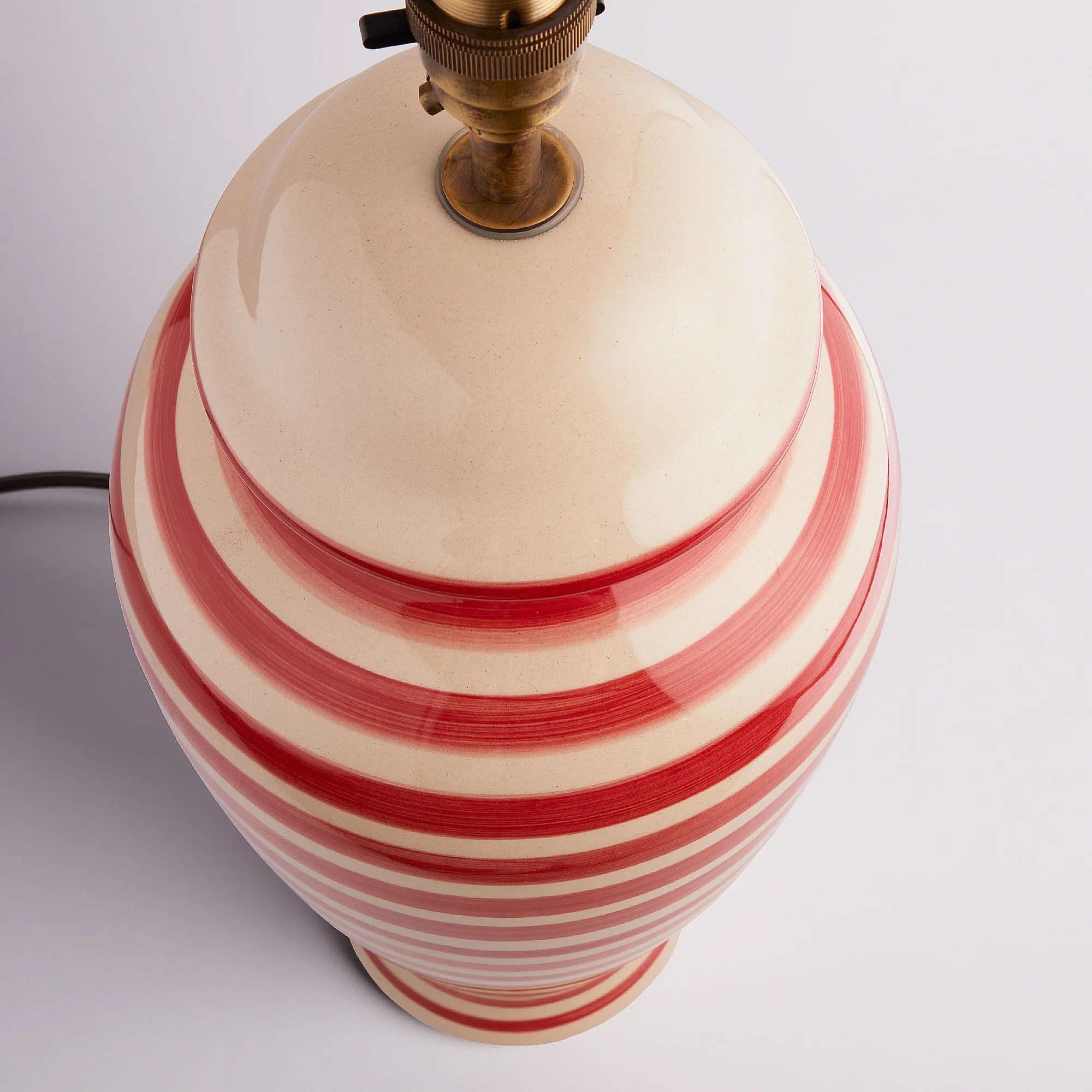 Waldo table lamp with vermillion stripes - Image 6