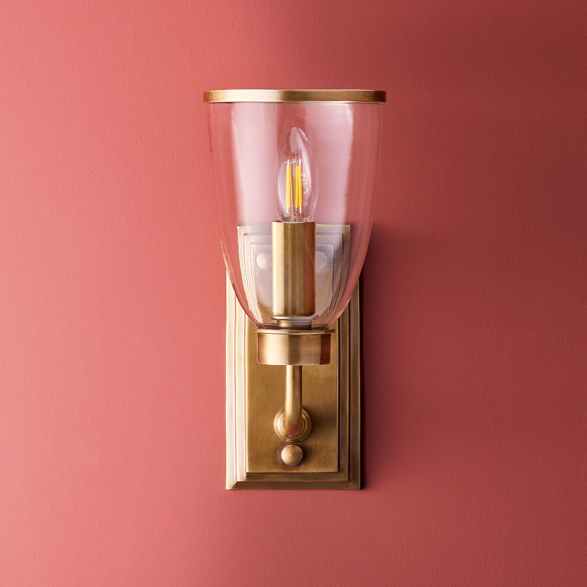 Waterloo wall light in antiqued brass - Image 8
