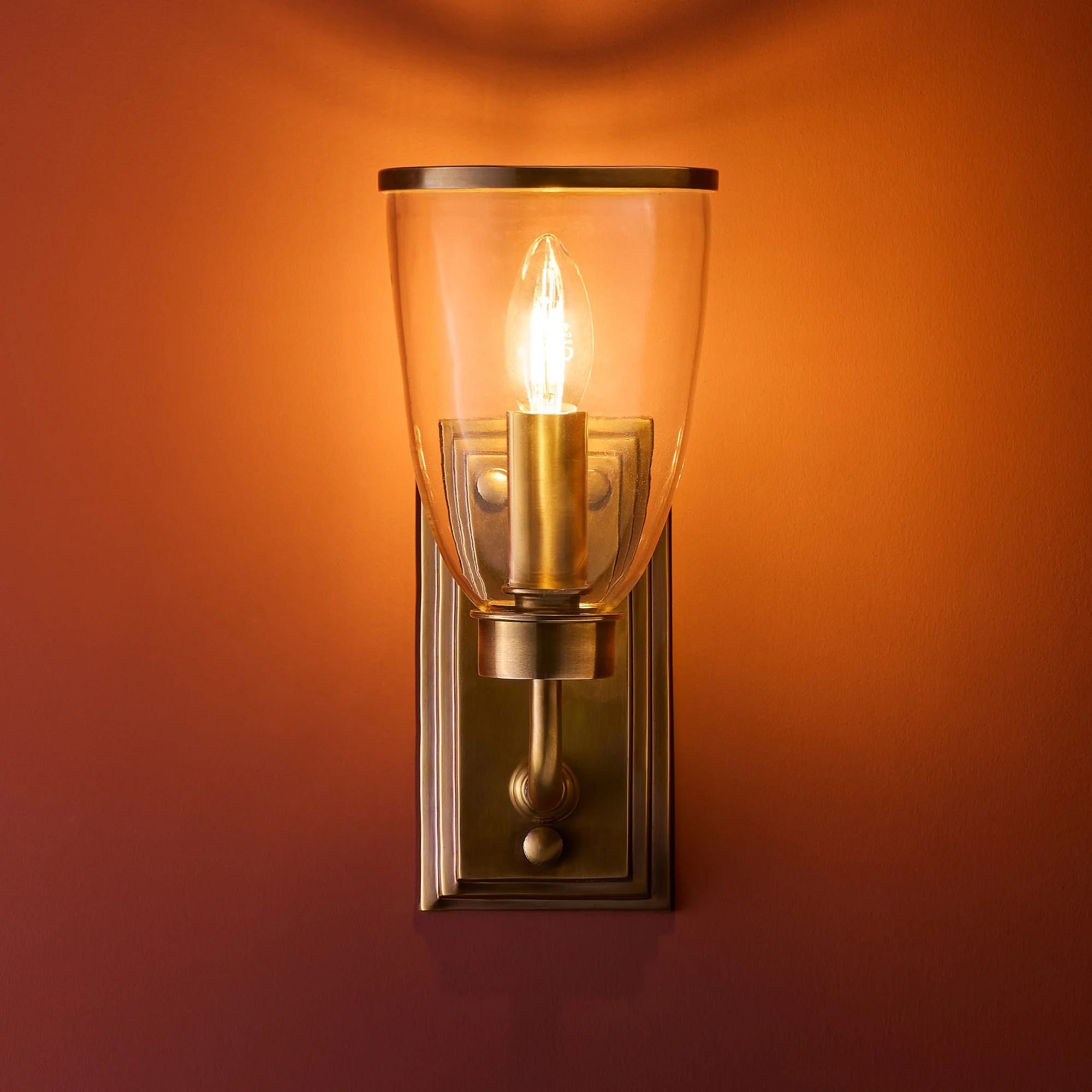 Waterloo wall light in antiqued brass - Image 9