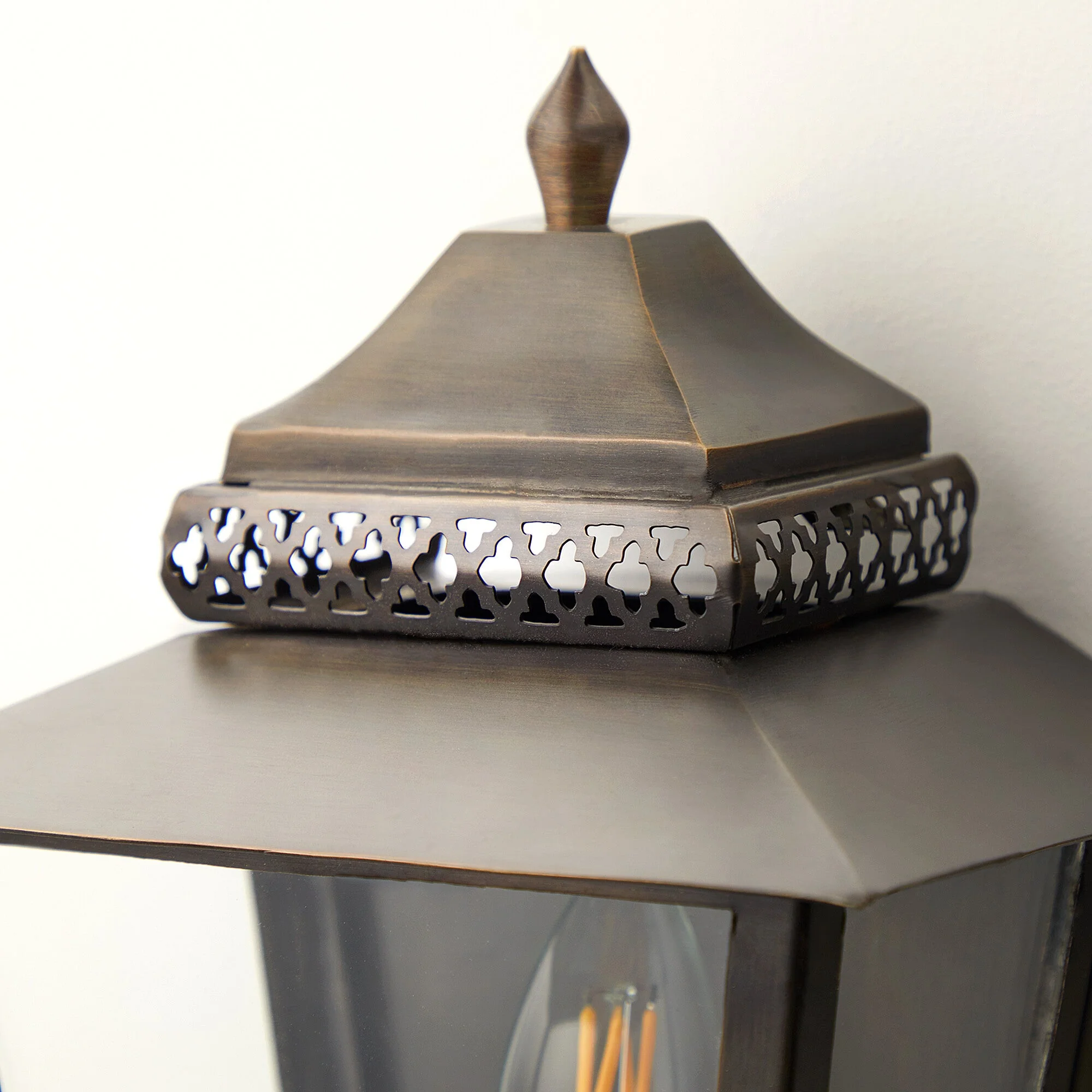 Westport IP44 exterior wall light in bronze - Image 8