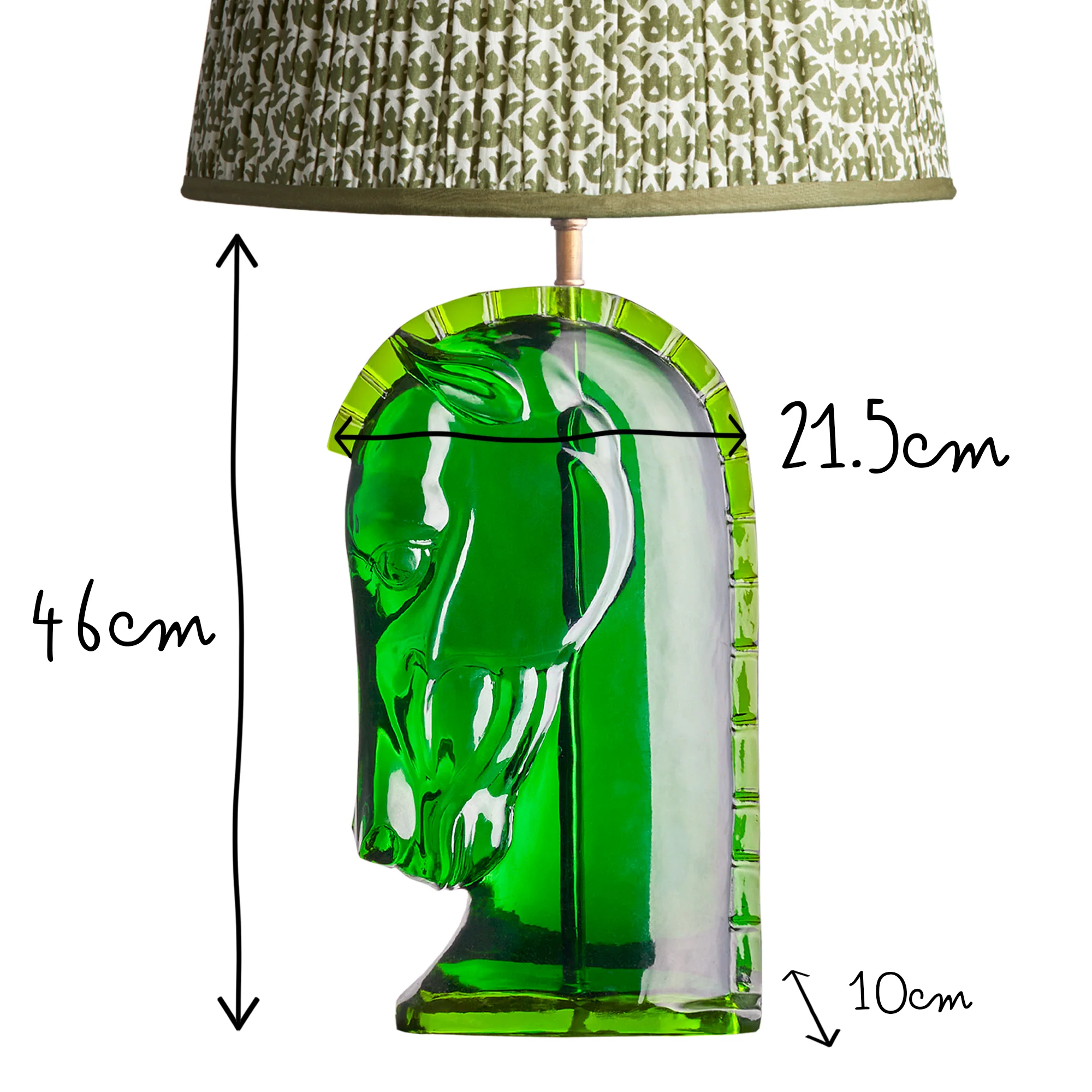 Whinny table lamp in green resin - Image 15