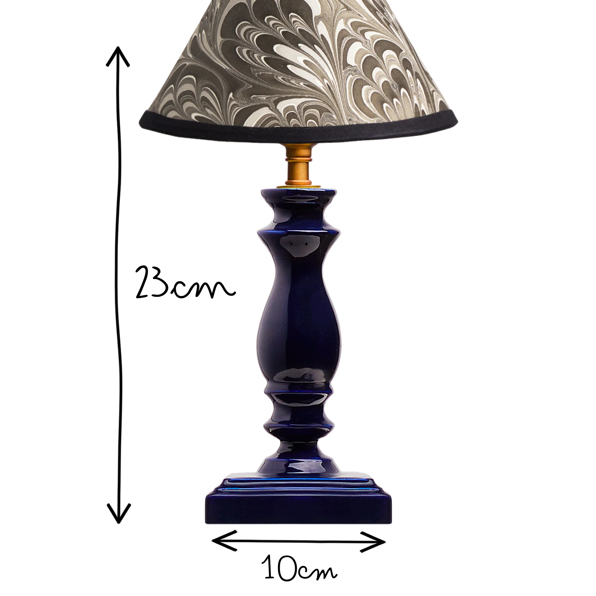 Wilma table lamp in navy blue - Image 11