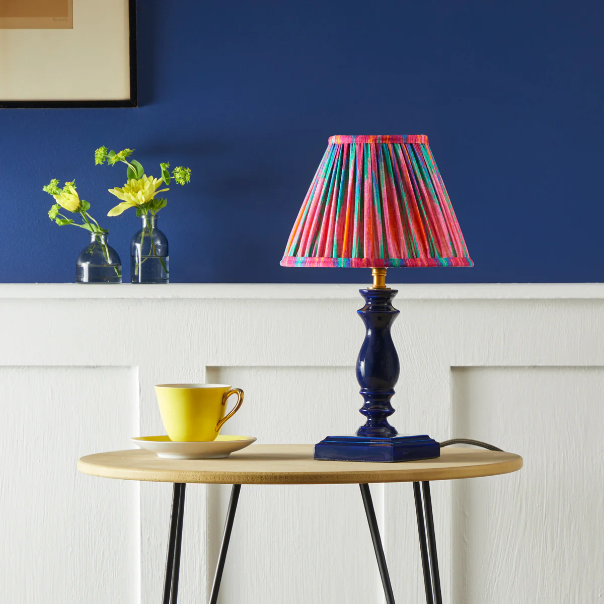 Wilma table lamp in navy blue - Image 8