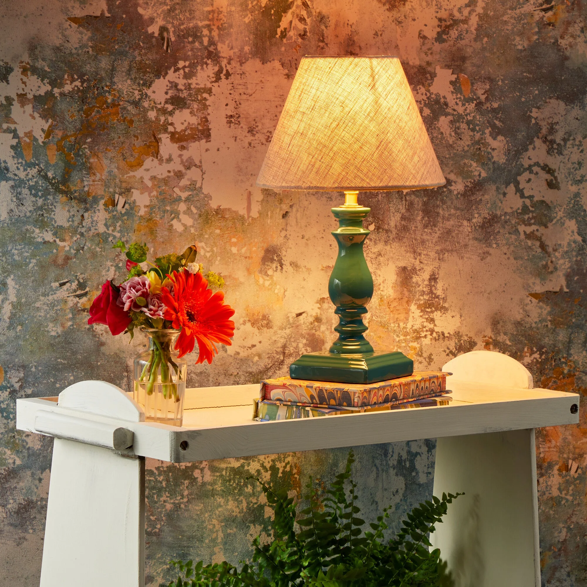 Wilma table lamp in turquoise - Image 6