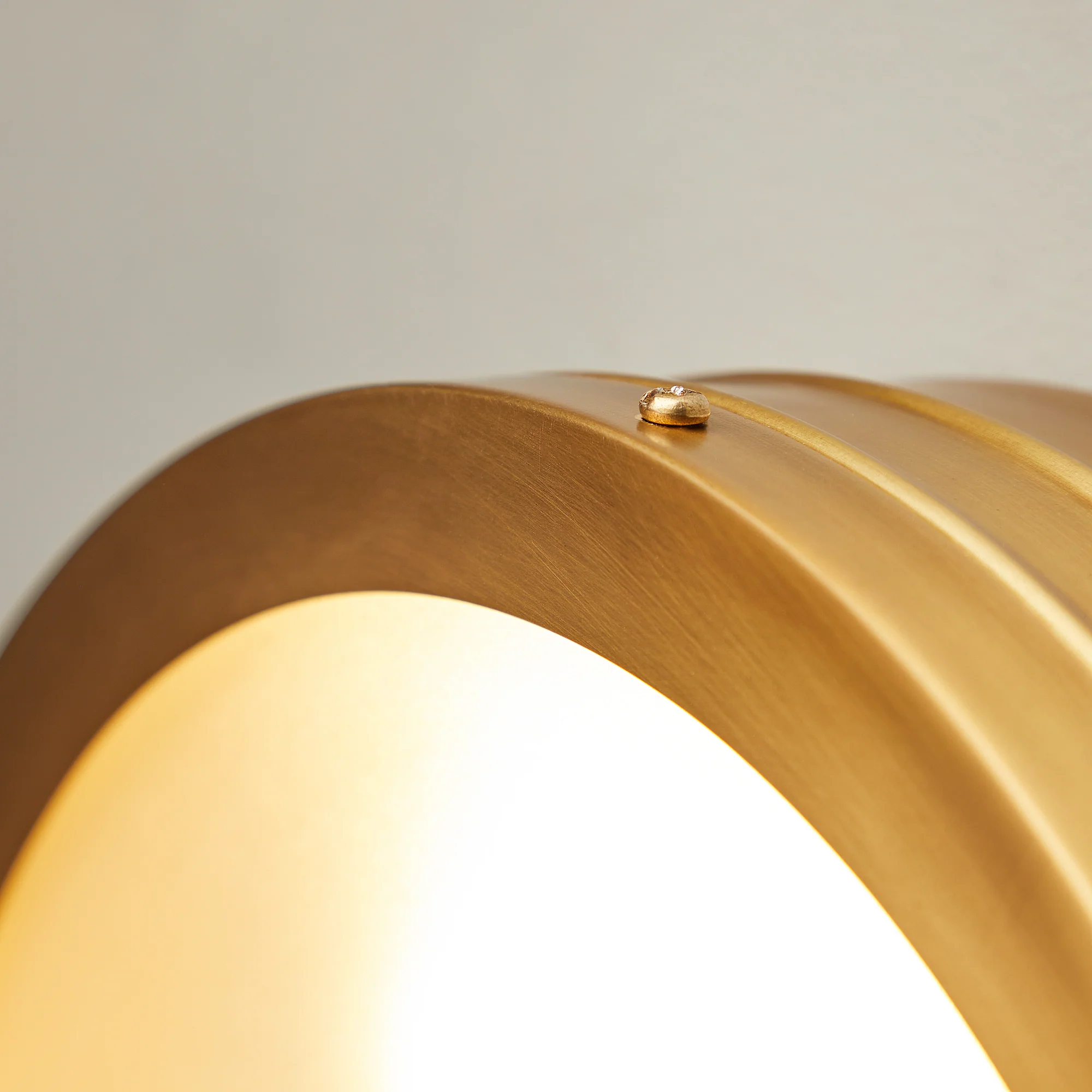 Wisteria IP44 flush ceiling light in antique brass and frosted glass - Image 8