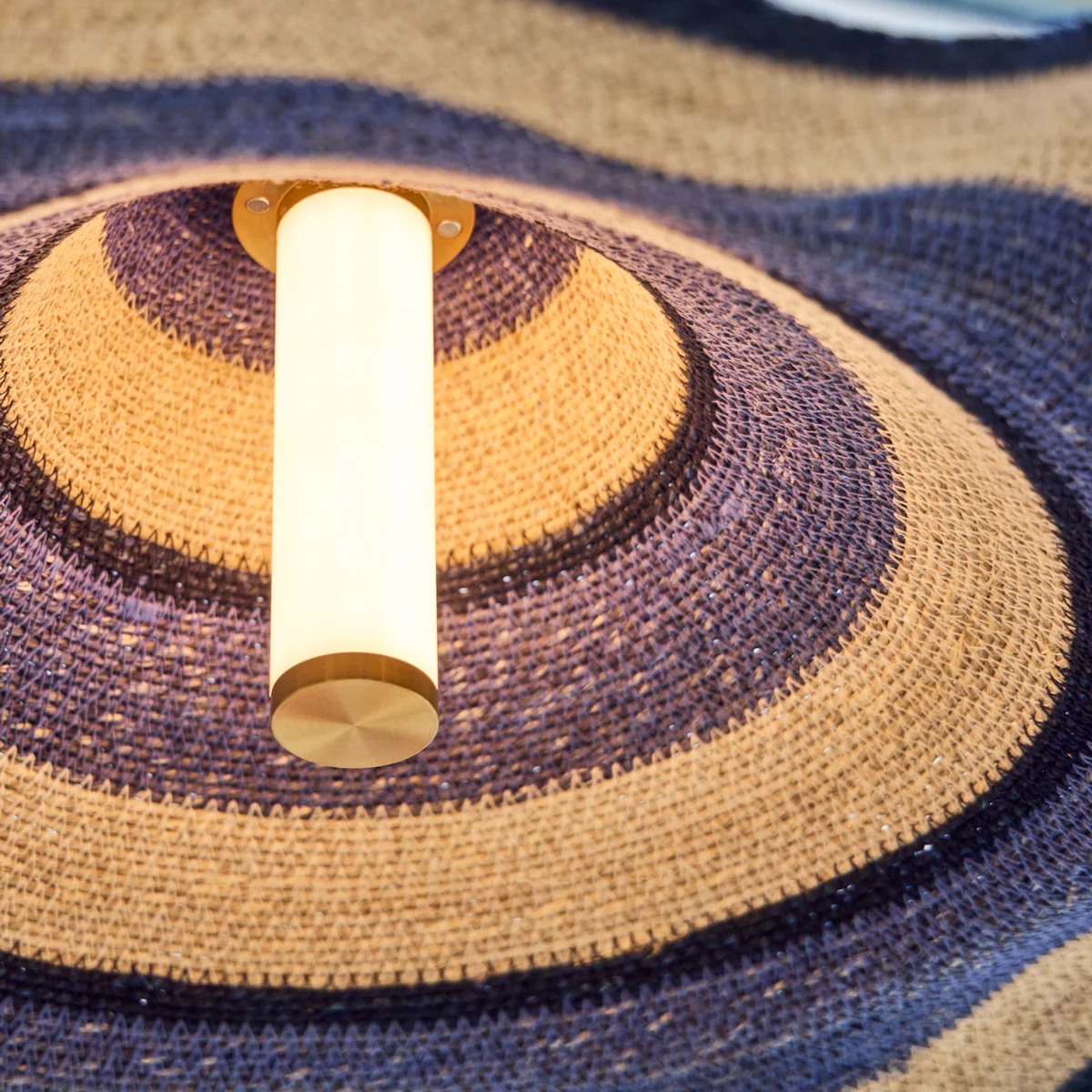 Wonky basket pendant shade in beachfront - Image 6