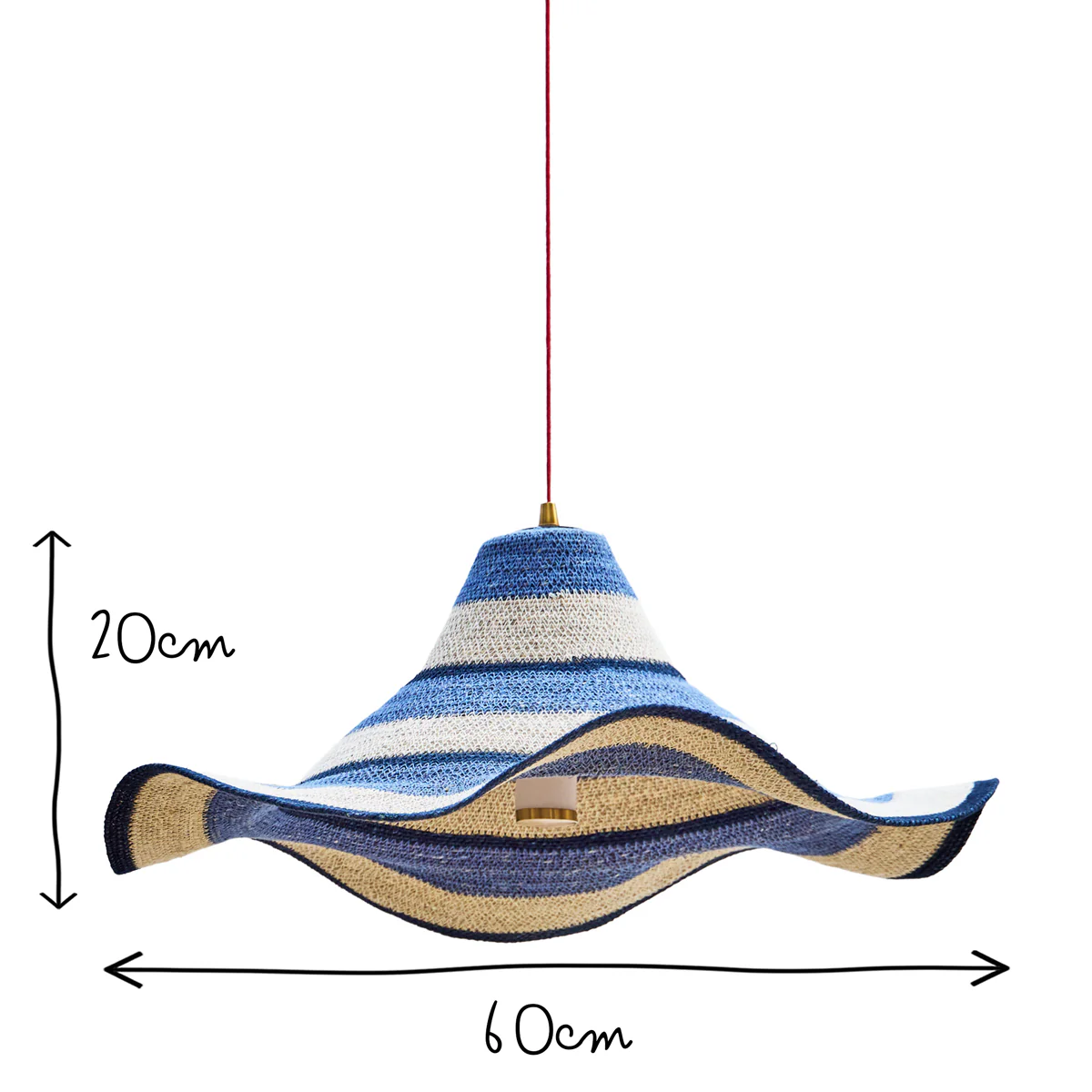 Wonky basket pendant shade in beachfront - Image 8