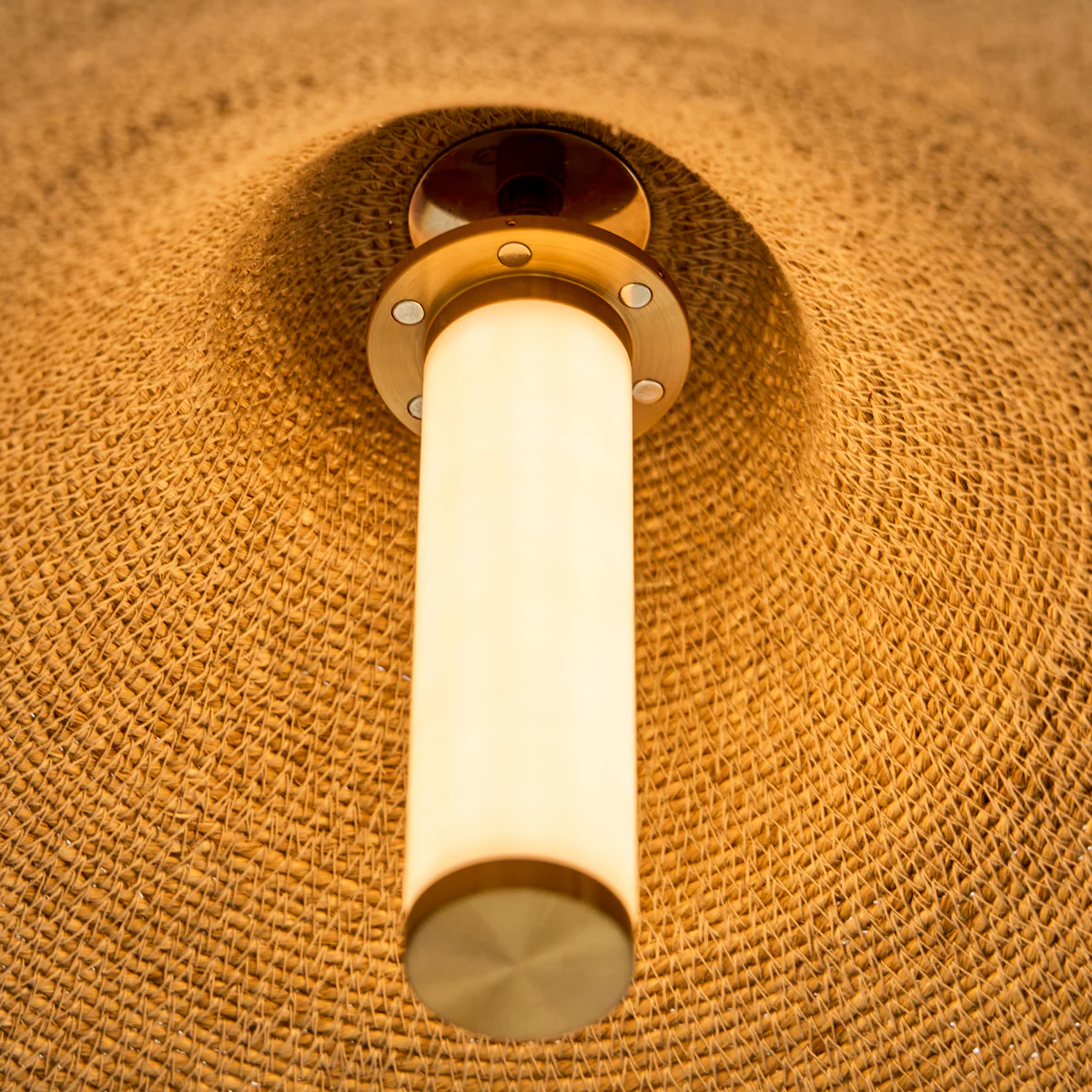 Wonky basket pendant shade in natural - Image 9
