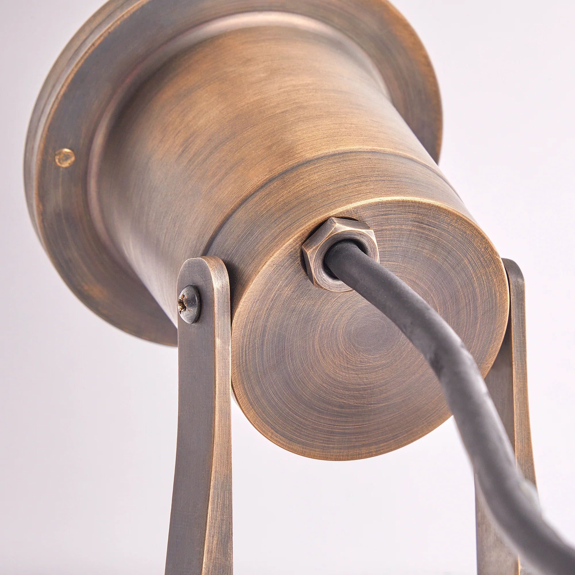 Zennor ip65 garden spotlight on adjustable bracket in bronze - Image 8
