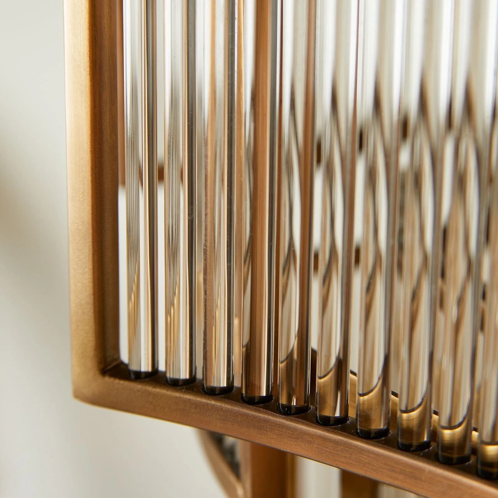 Zeus Chandelier in brass with glass rods - Image 6