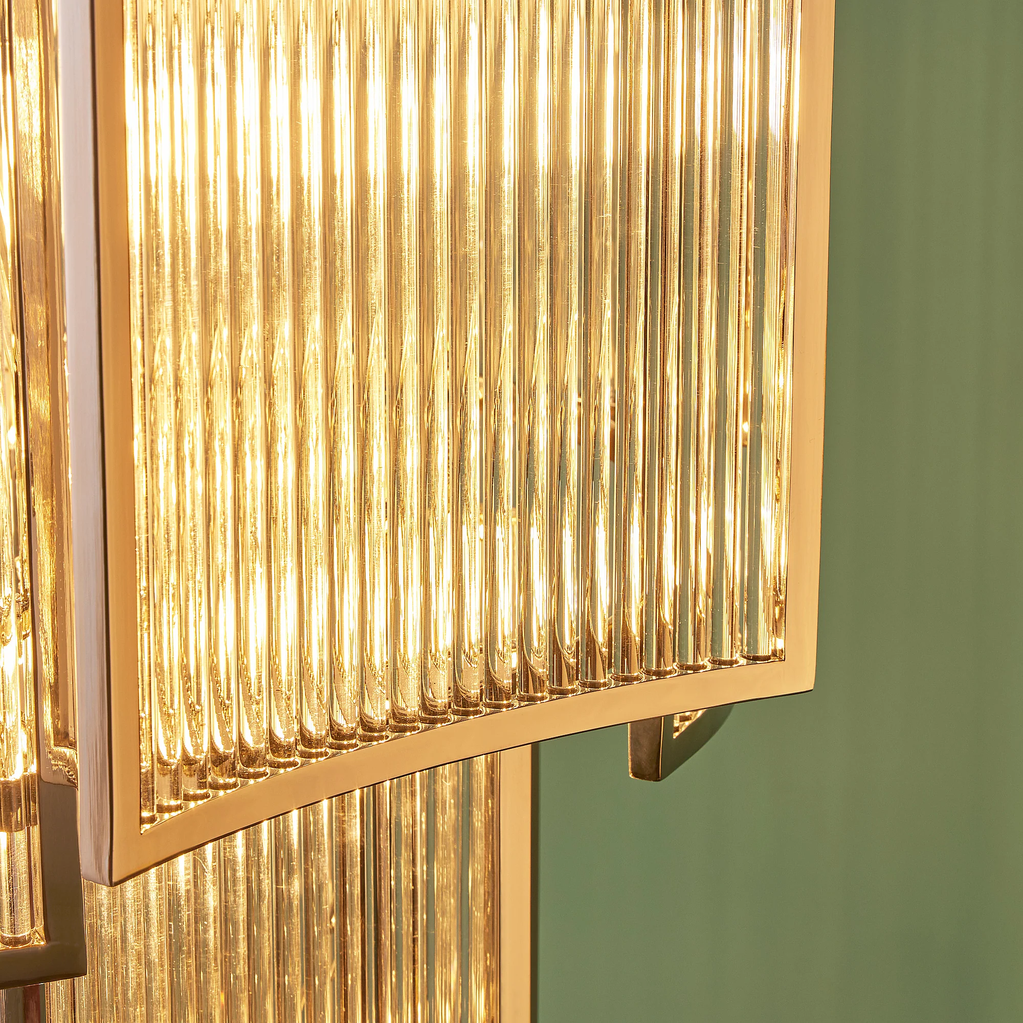 Zeus Chandelier in nickel with glass rods - Image 8